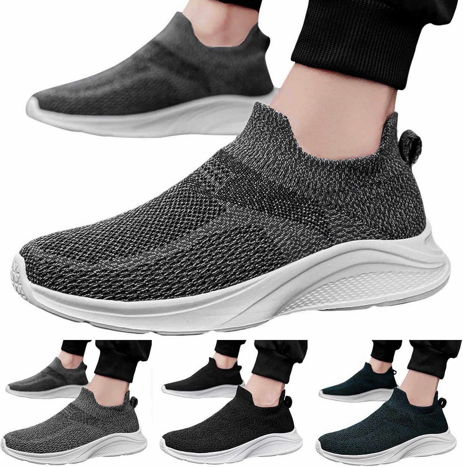 Casual Canvas Lace Up Shoe Mens Walking Shoes Men's Sneakers Slip on Shoe for Men Walking Shoe for Men Lightweight Sport Sneaker