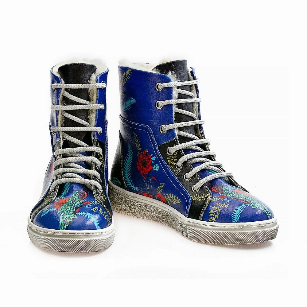 Square Toe Chelsea Boots Flowers Short Boots WJAS113