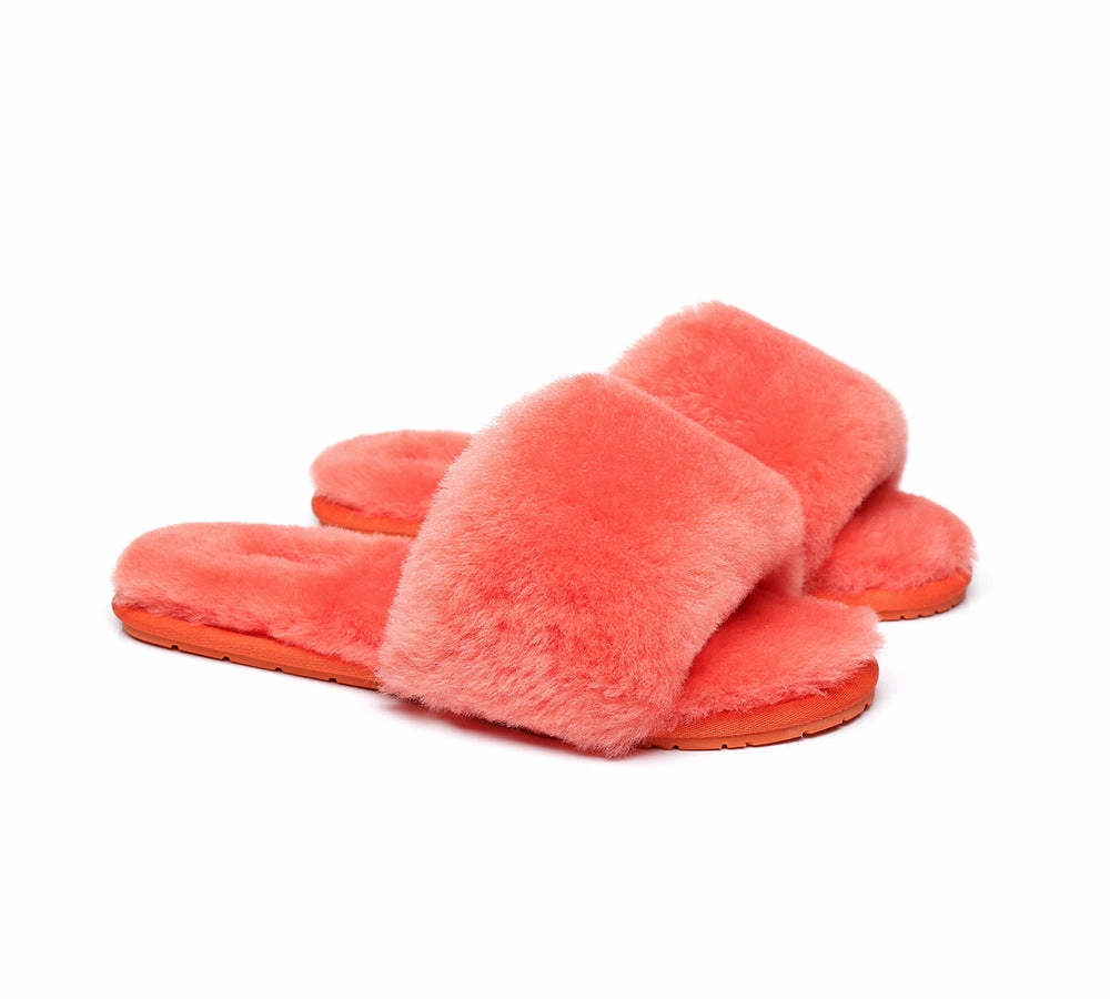 UGG Slippers Women Sheepskin Wool Fluffy Slides Nala Dorothy's Slippers