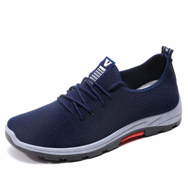 Elastic Flats Shoes Fly Weaving Sports Shoes Men Breathable Summer Sneakers Big Size Running Sneakers for Men Low Top Sport Shoe Man Flat Zapatos I2