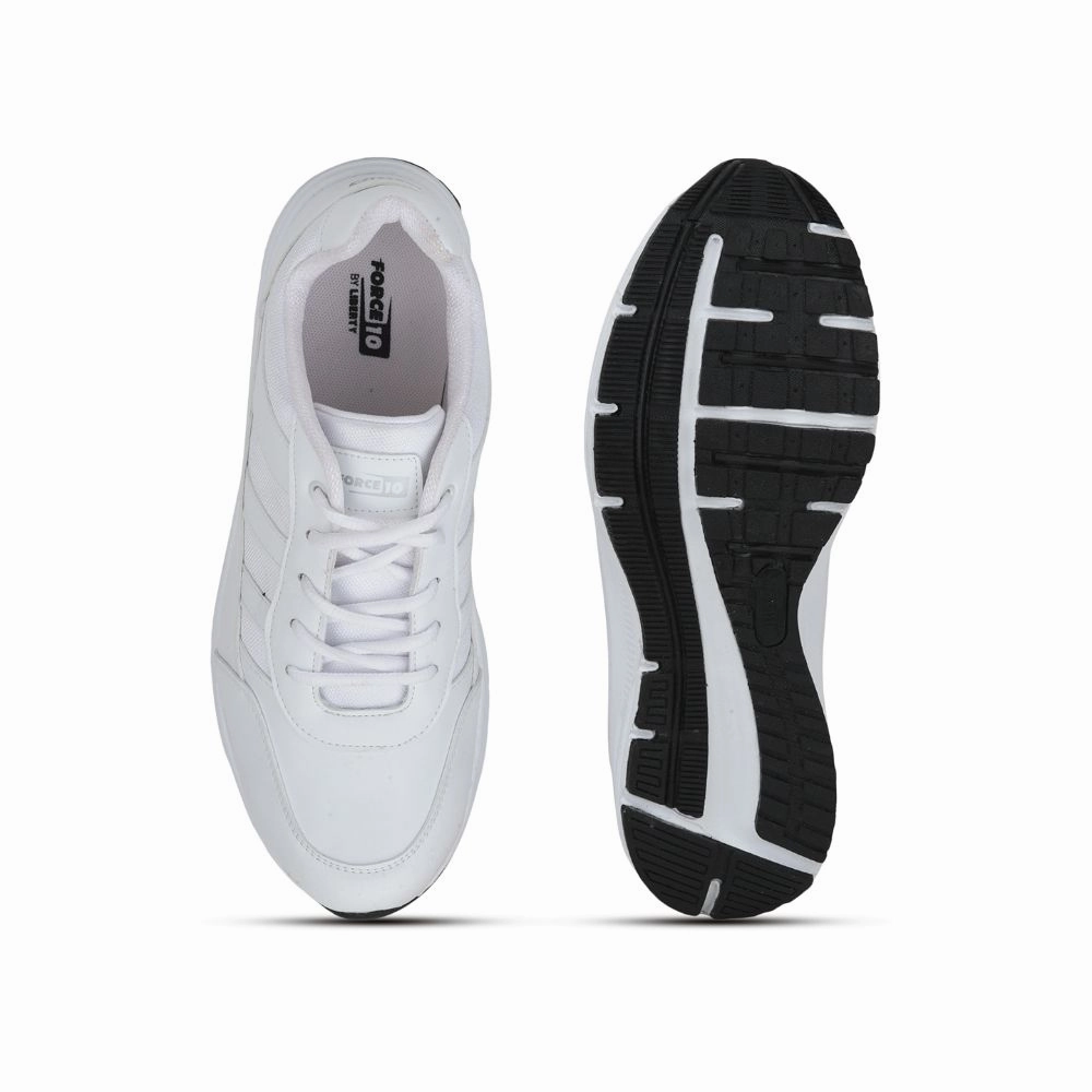 Casual Shoes Work Force 10 Casual Lacing Shoes For Men (White) LB46-EL By Liberty