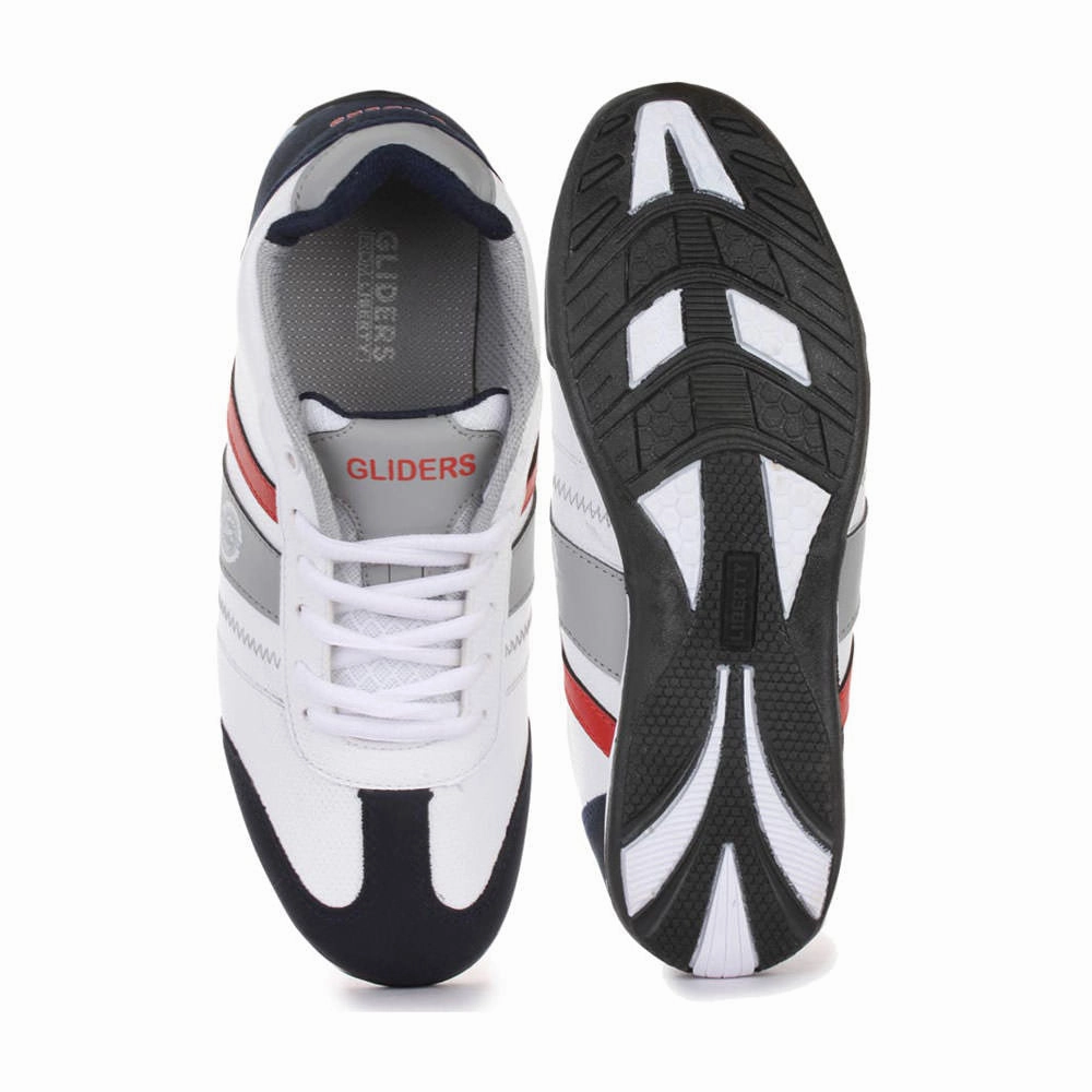 Extra Wide Business Casual Shoes Force 10 Men's White Casual Lacing Shoes (LB09-52)