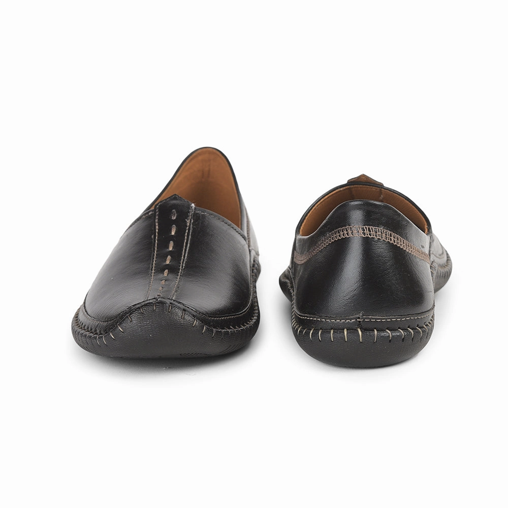 Fortune Black Casual Mojari For Men BRL-25 By Liberty Casual Holiday Shoes