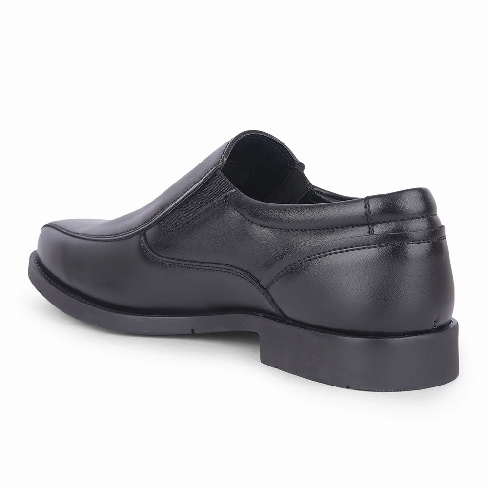 Fortune By Liberty Mens ECO-4E Black Casual Non Lacing Shoes Best Casual Leather Shoes