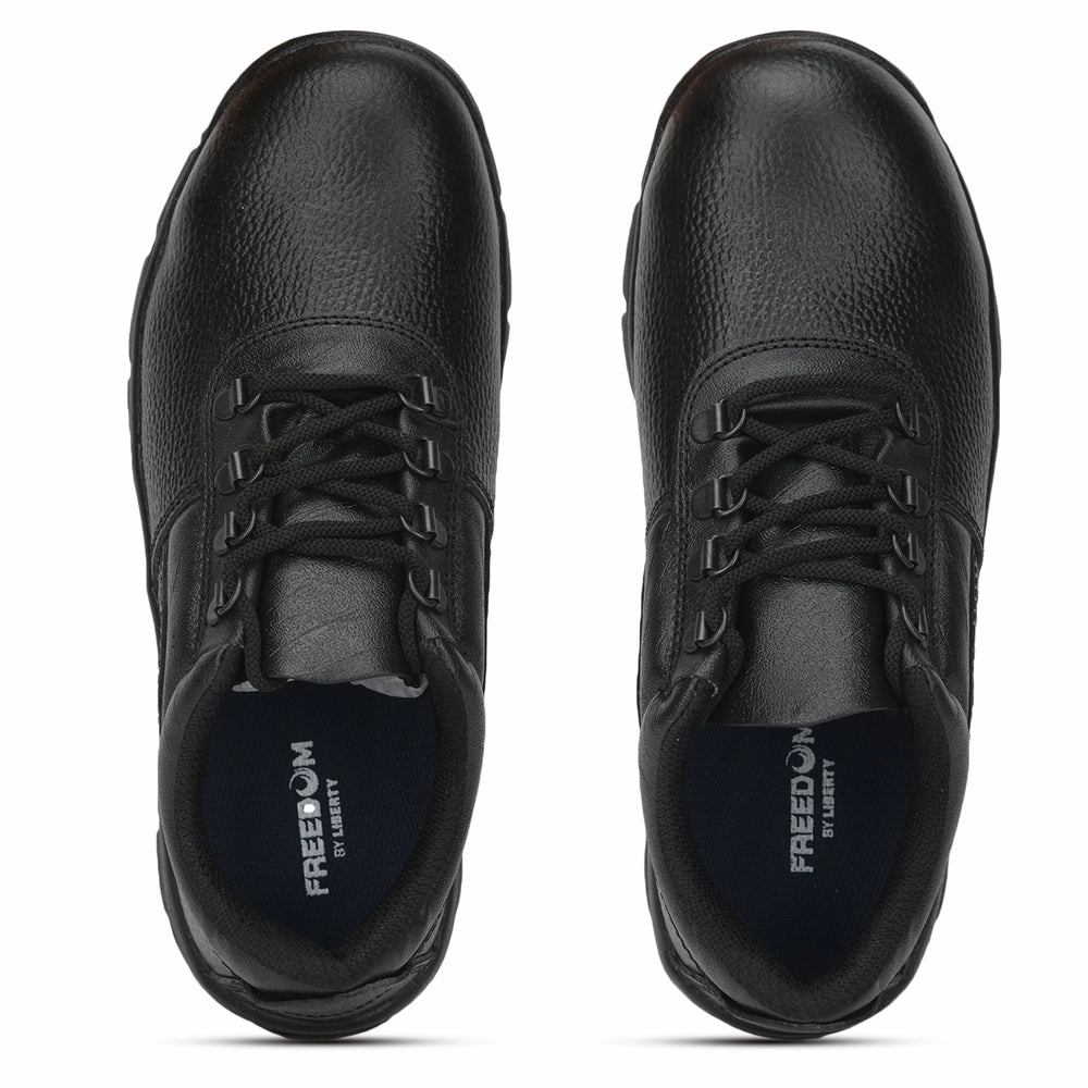 Freedom Casual Lacing Shoes For Men (Black) ARMOUR-ST By Liberty Shoes To Wear With Chinos Business Casual