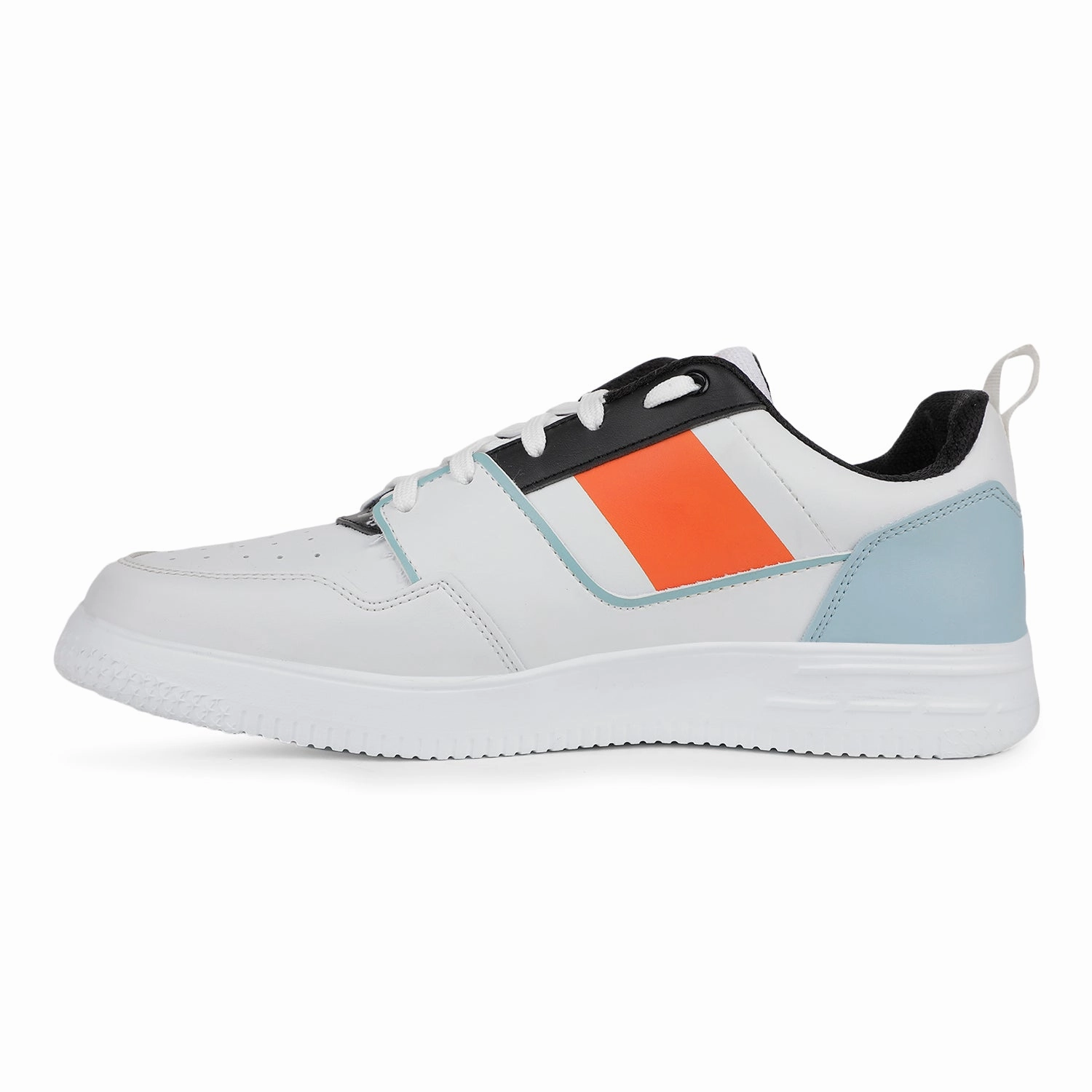 Toe Box Casual Shoes Leap7x Casual Orange Sneakers For Mens SNOOKIS-2 By Liberty