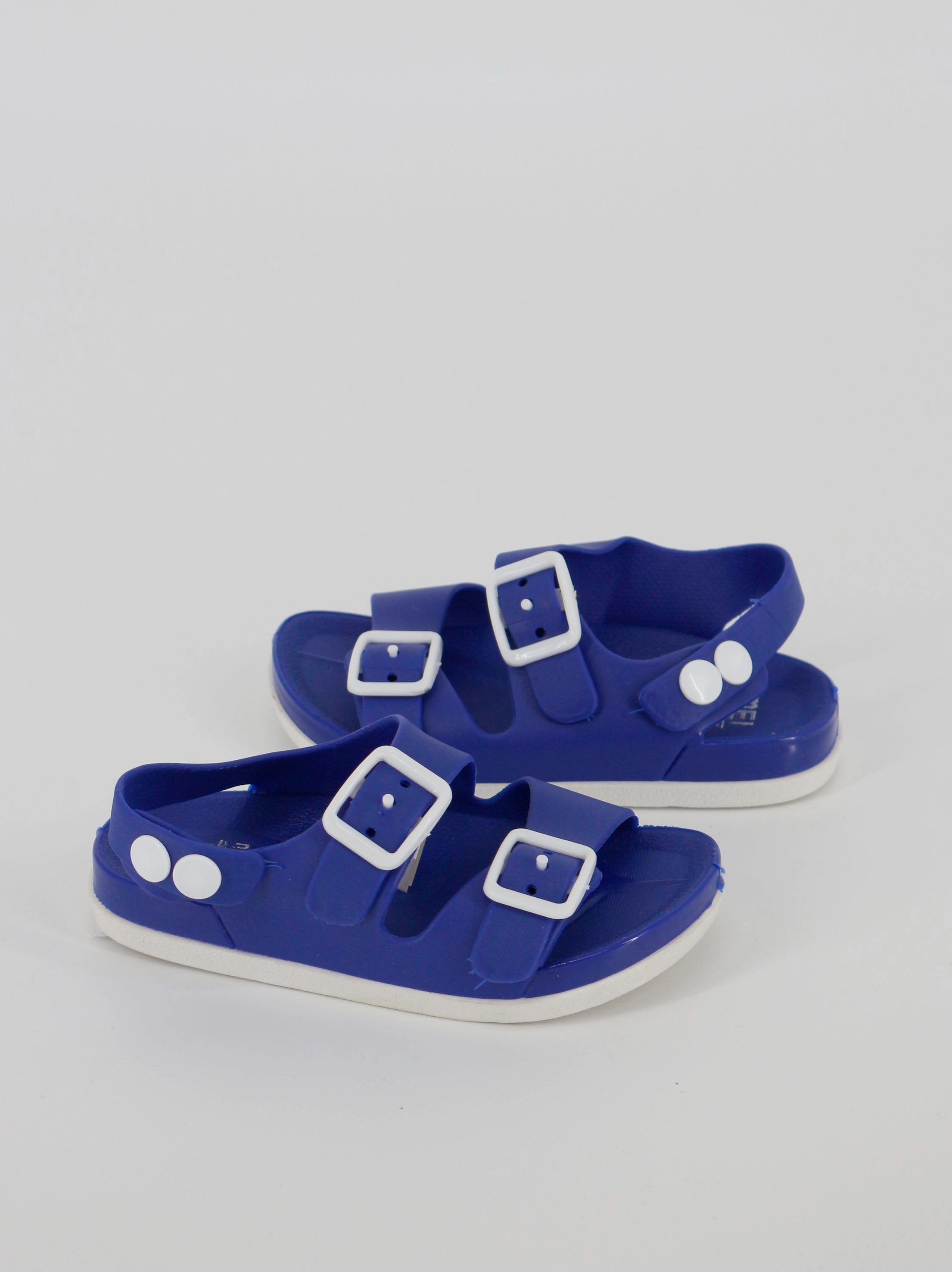 Kids Boy Slide Sandals,Blue Court Legacy Leather Casual Shoes