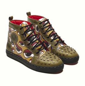 'Nazar' HighTops for Men  Mustard (discontinued) High Heel Huaraches