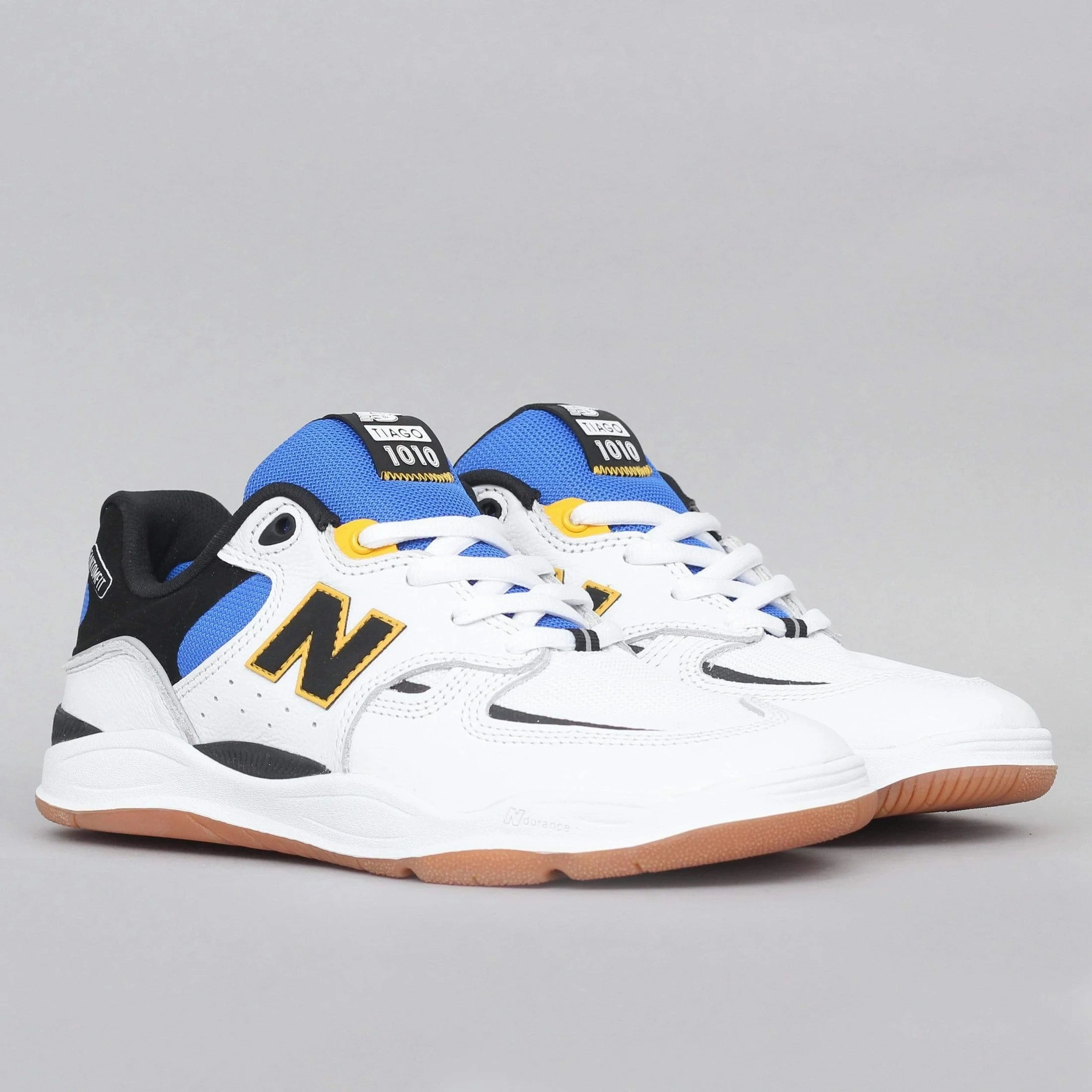 New Balance Numeric 1010 Tiago Lemos Skateboard Shoes - White / Blue Slayer Skate Shoes
