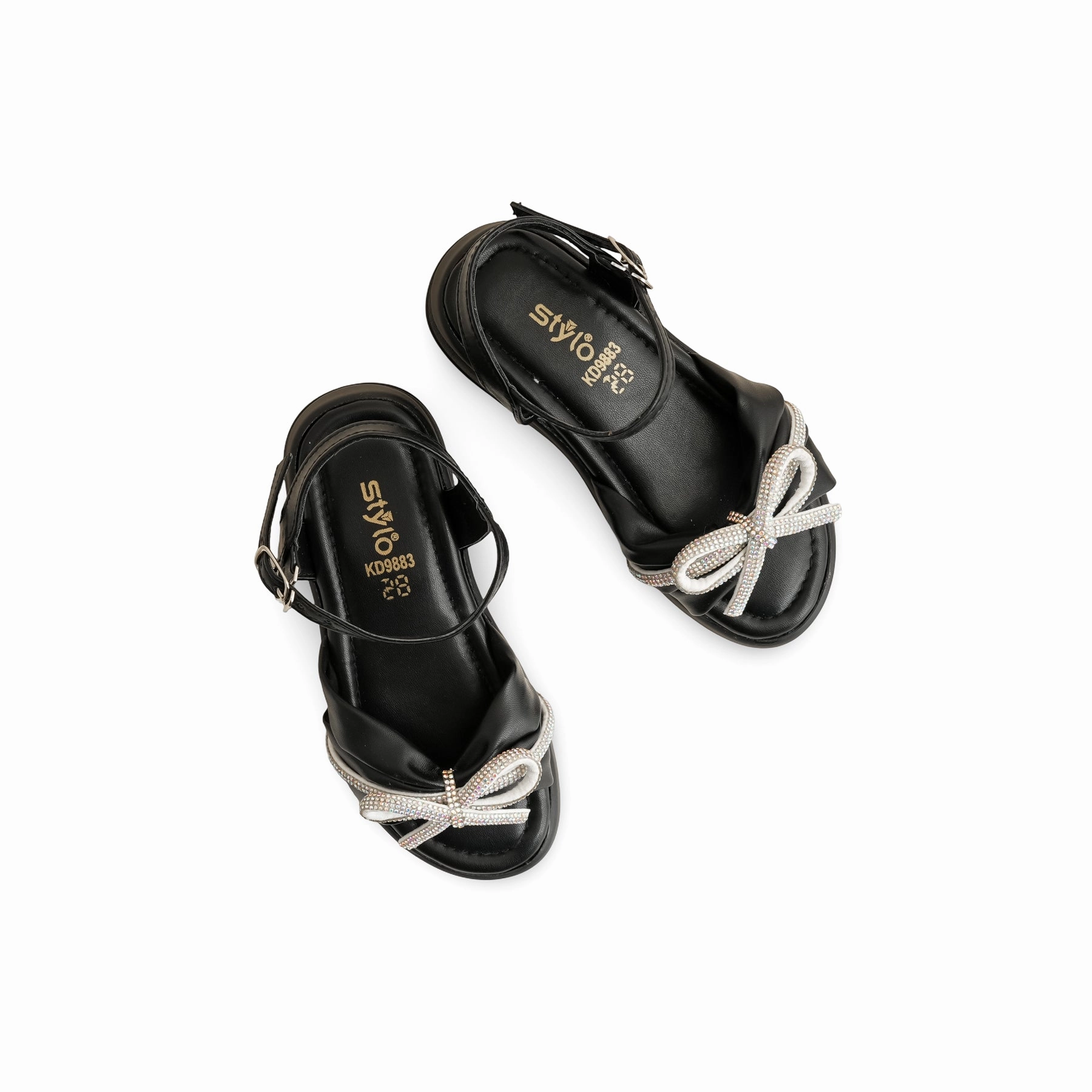 Girls Black Formal Sandal KD9883 Barefoot Shoes Sandals