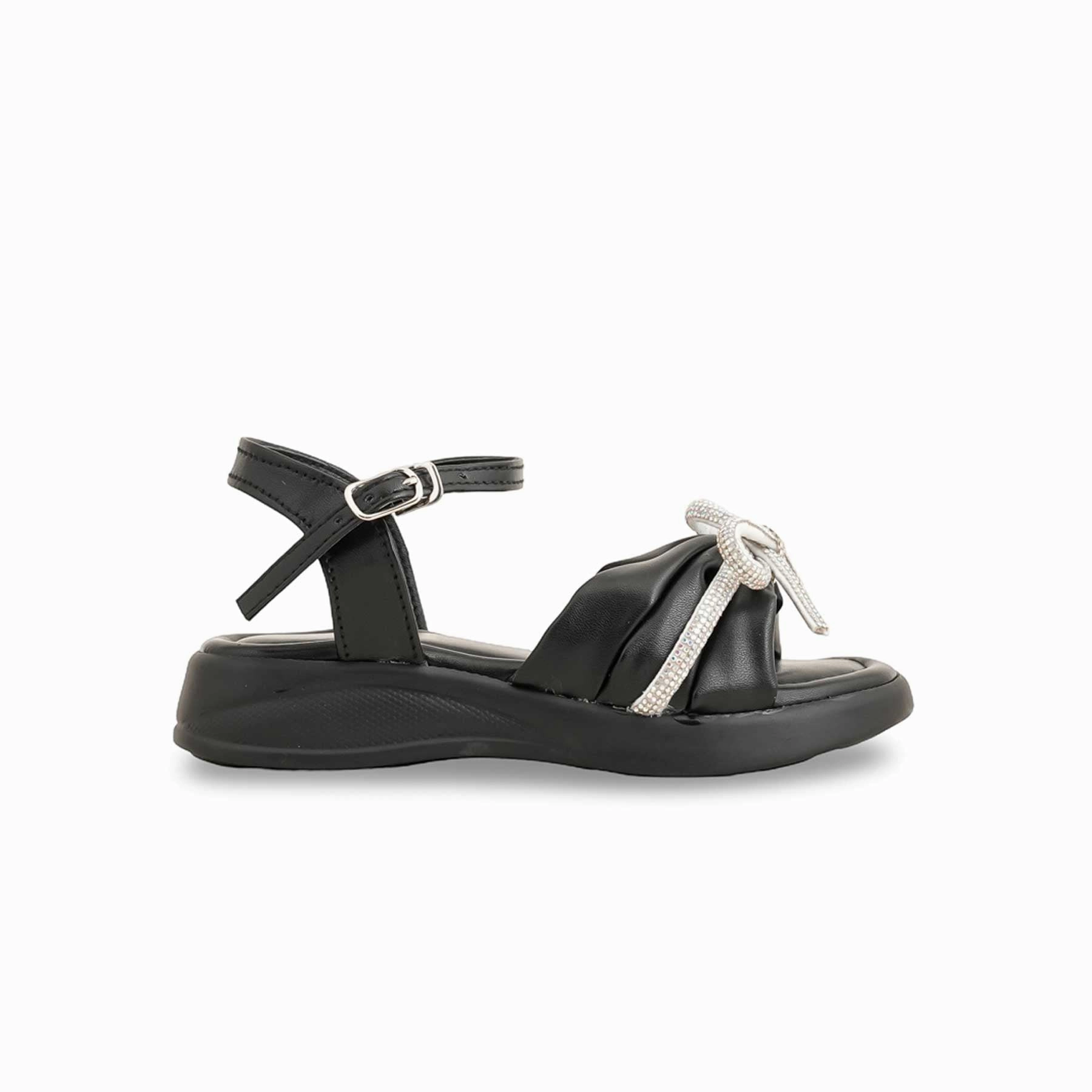 Girls Black Formal Sandal KD9883