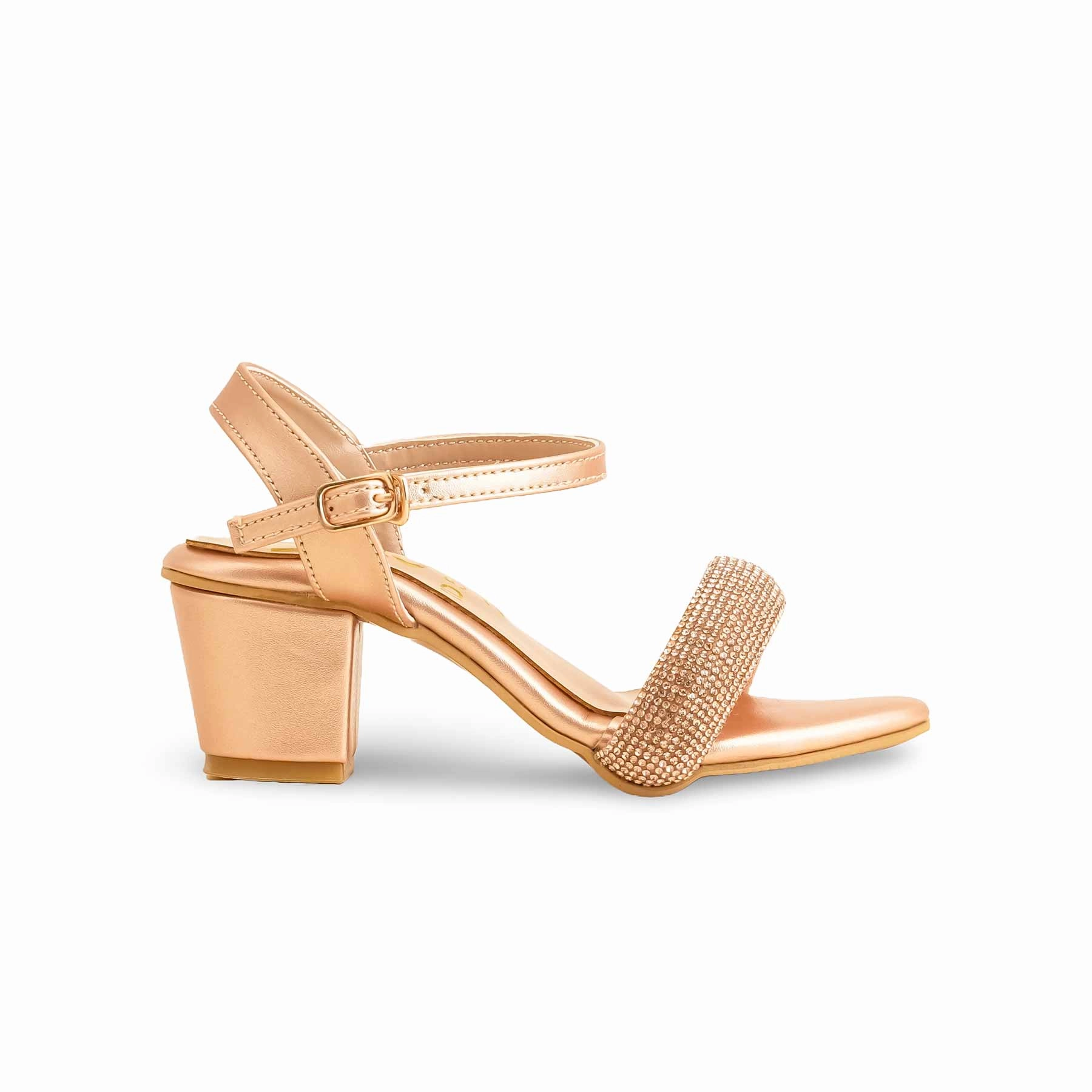 Closed Toe And Heel Sandals Girls Peach Fancy Sandal KD5632