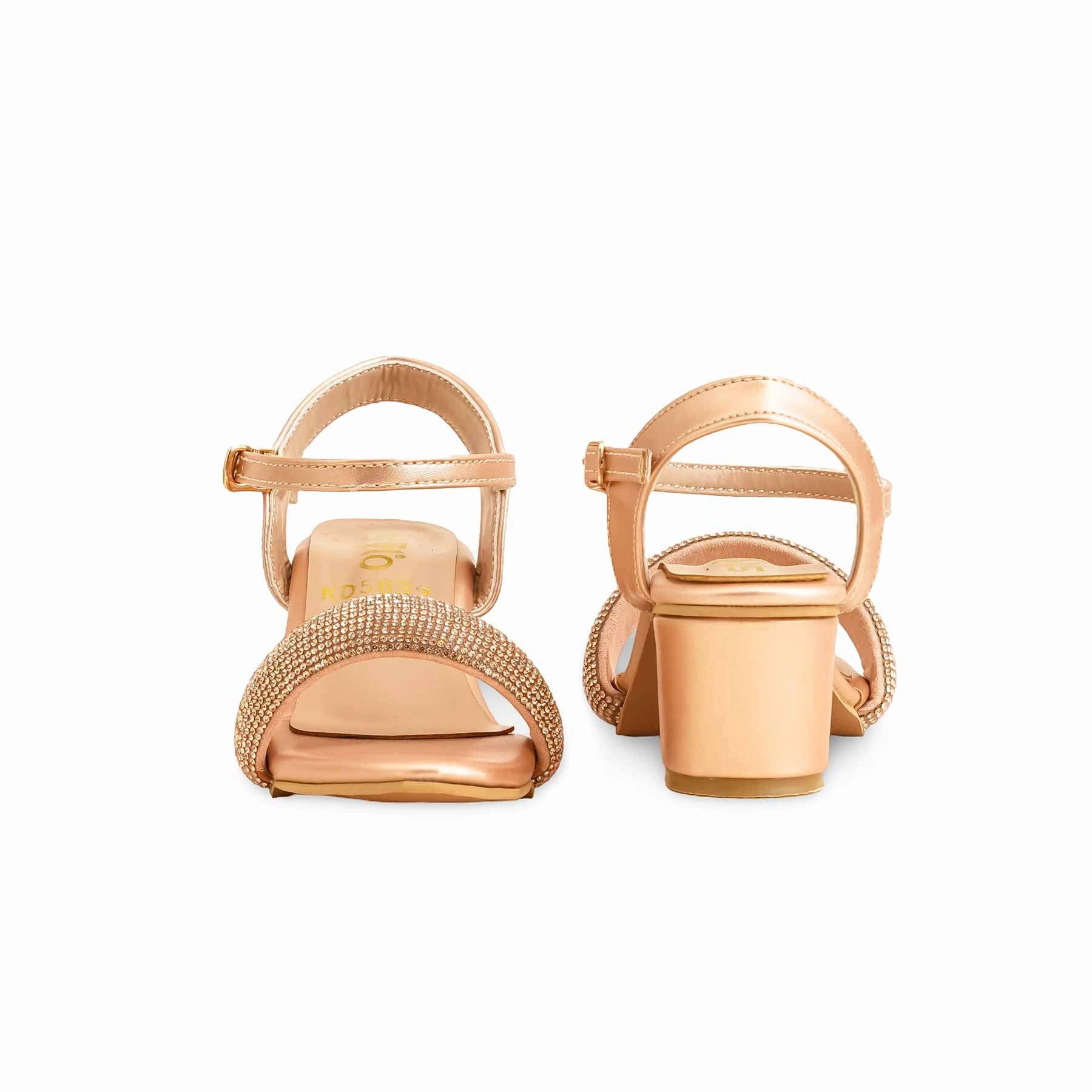 Girls Peach Fancy Sandal KD5632