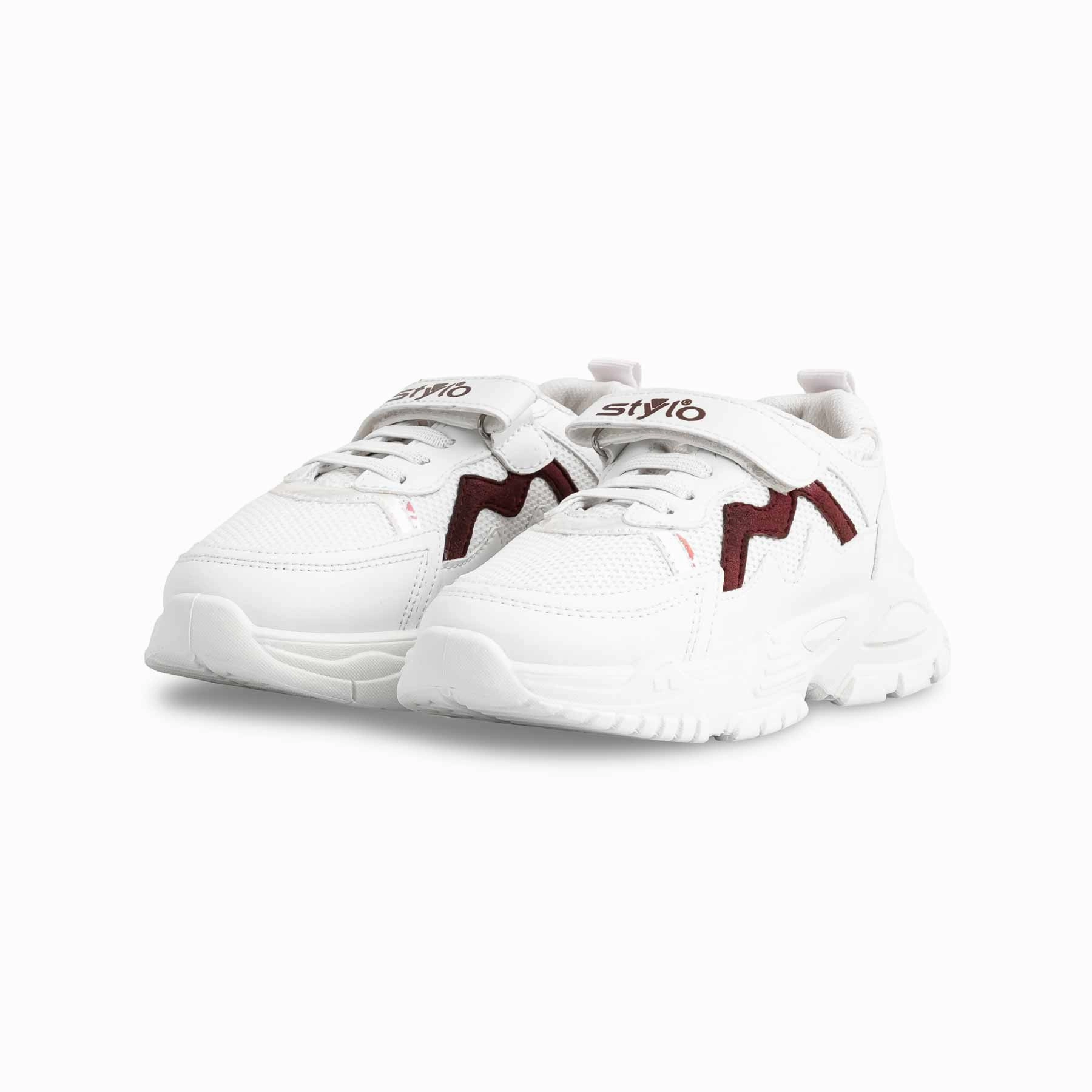 Girls White Casual Jogger KD1909 Best Winter Casual Shoes