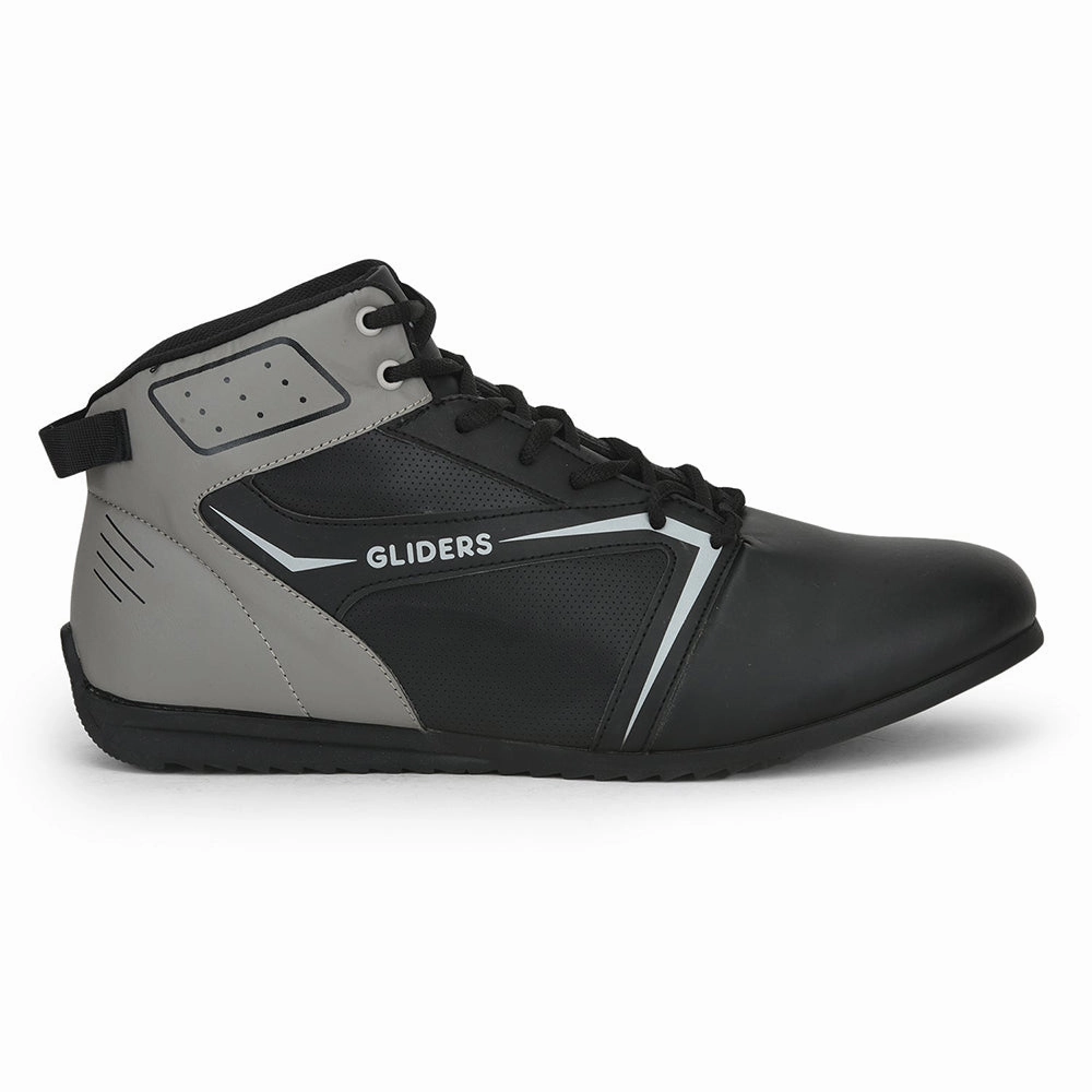 Shoes For Dresses Casual Gliders Casual Black Lacing Sneakers For Men RIDER-E By Liberty