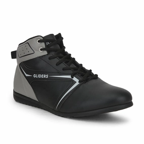 Gel 2160 Casual Shoes Gliders Casual Black Lacing Sneakers For Men RIDER-E By Liberty