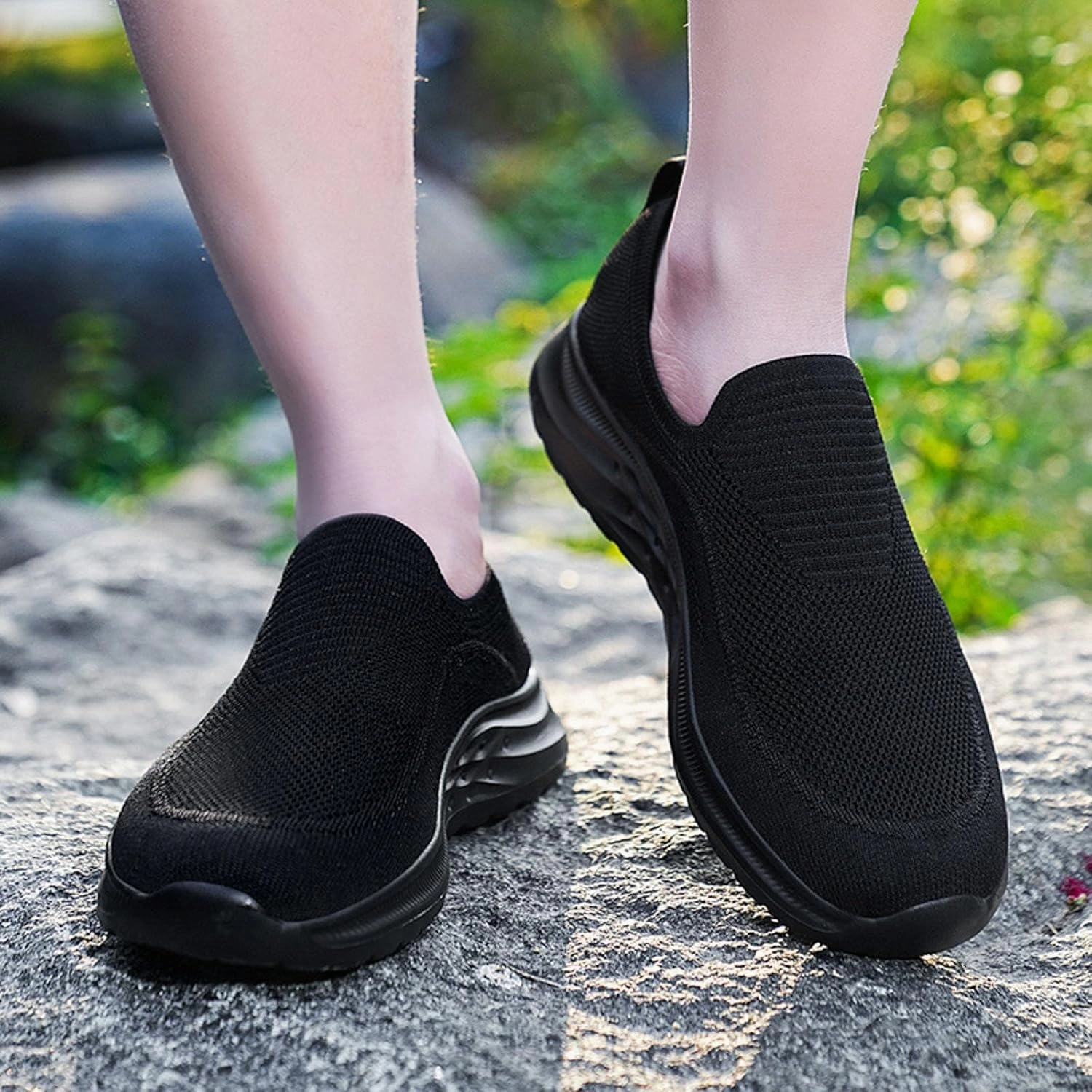 Mens Slip on Shoes Men's Fashion Sneakers Shoe for Men Sneaker for Men Lightweight Mesh Sneaker Chain Reaction Sneakers