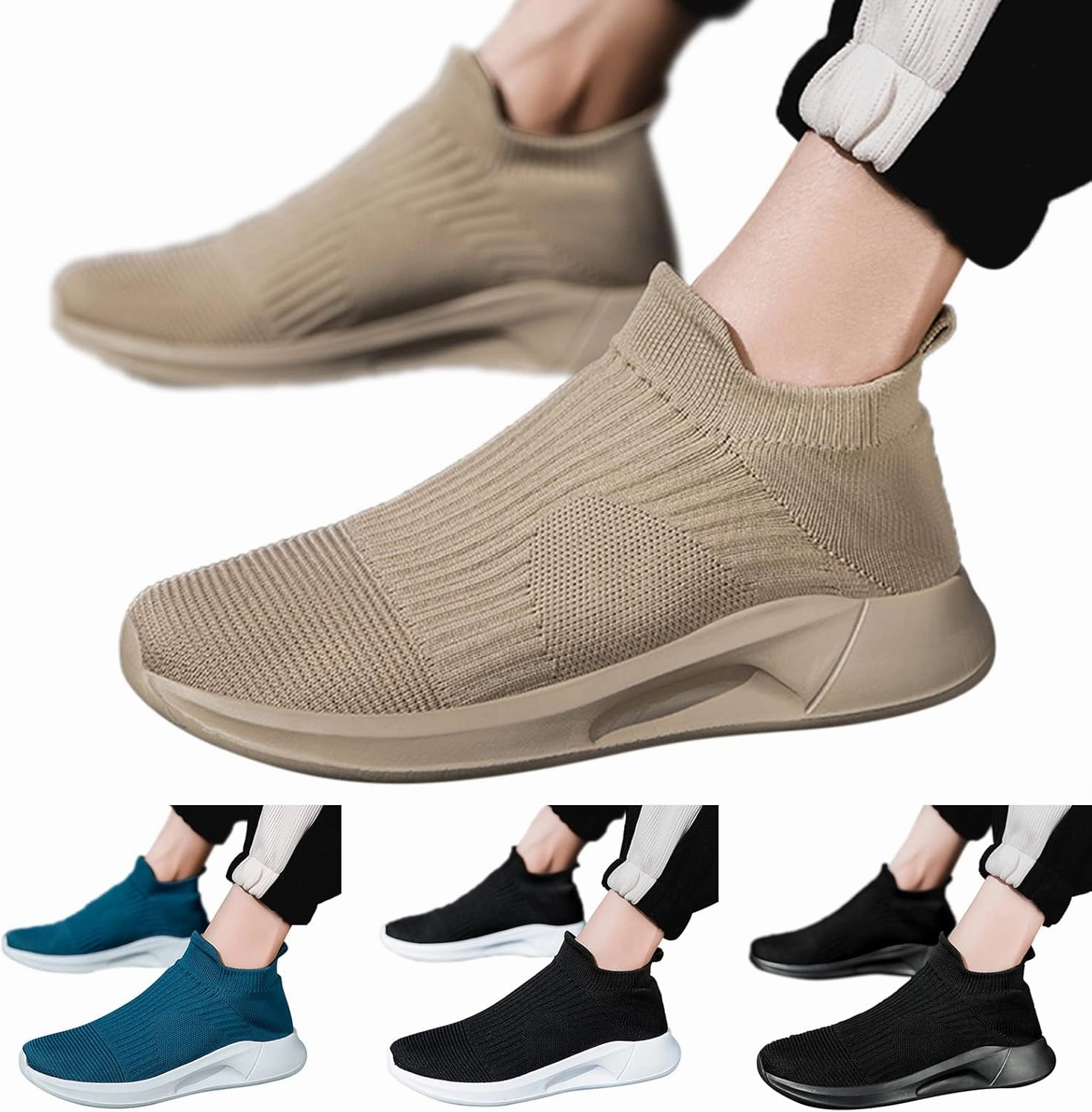 Mens Athletic Shoes Mens Slip on Shoes Walking Shoe for Men Sneaker for Men Mesh Athletic Gym Sneaker Cloud Sneakers Sale