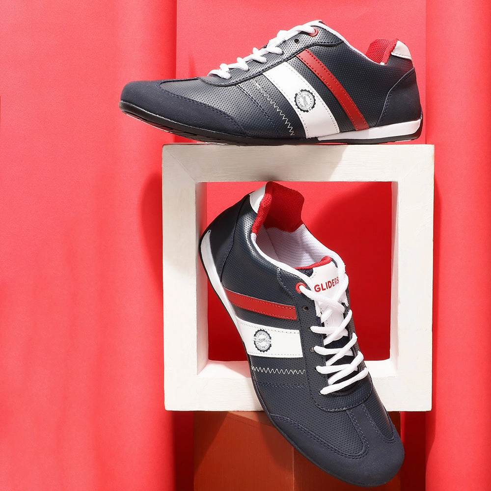 Casual Riding Shoes Force 10 Men's Blue Casual Lacing Shoes (LB09-52)