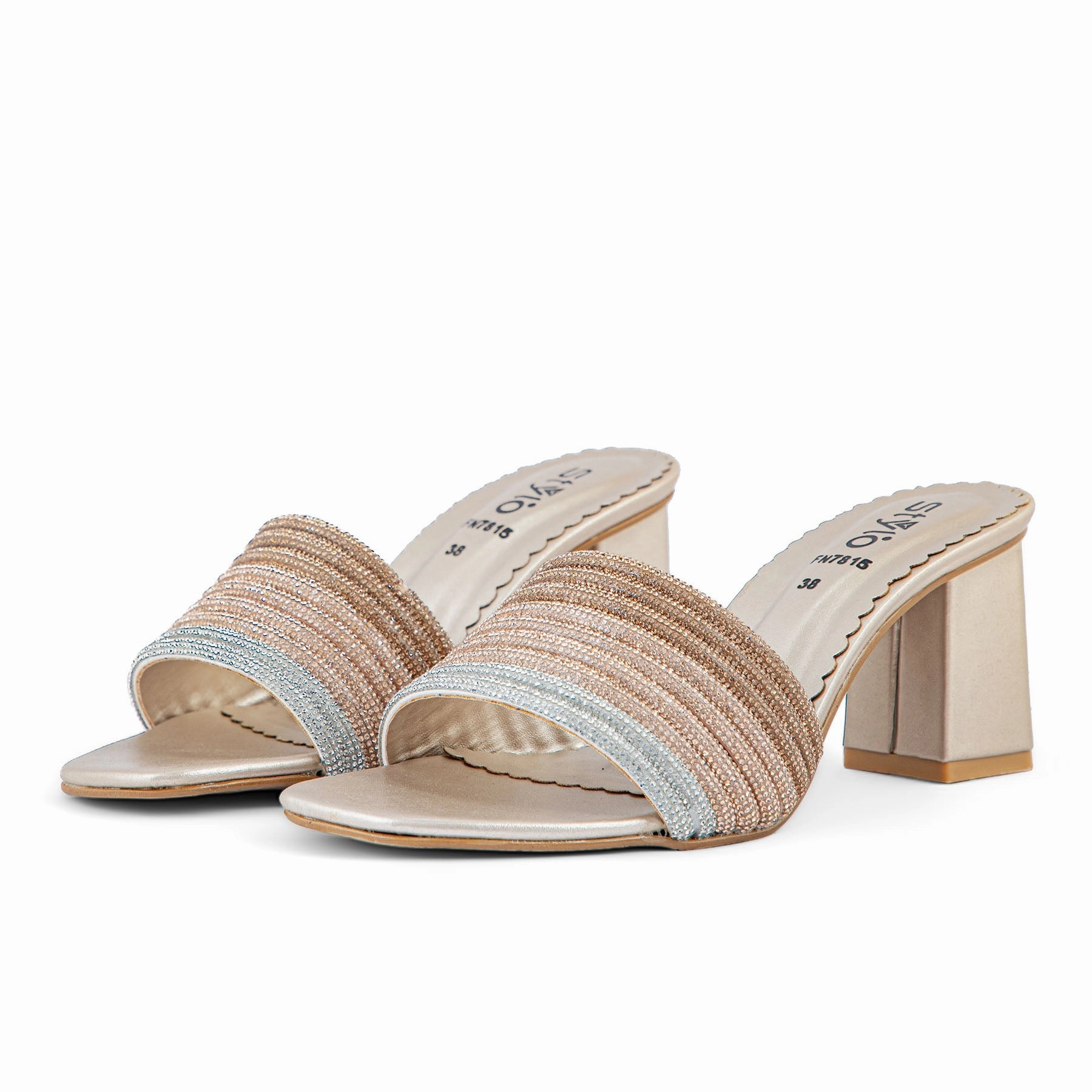 Golden Fancy Slipper FN7815 Slippers With Rubber Sole