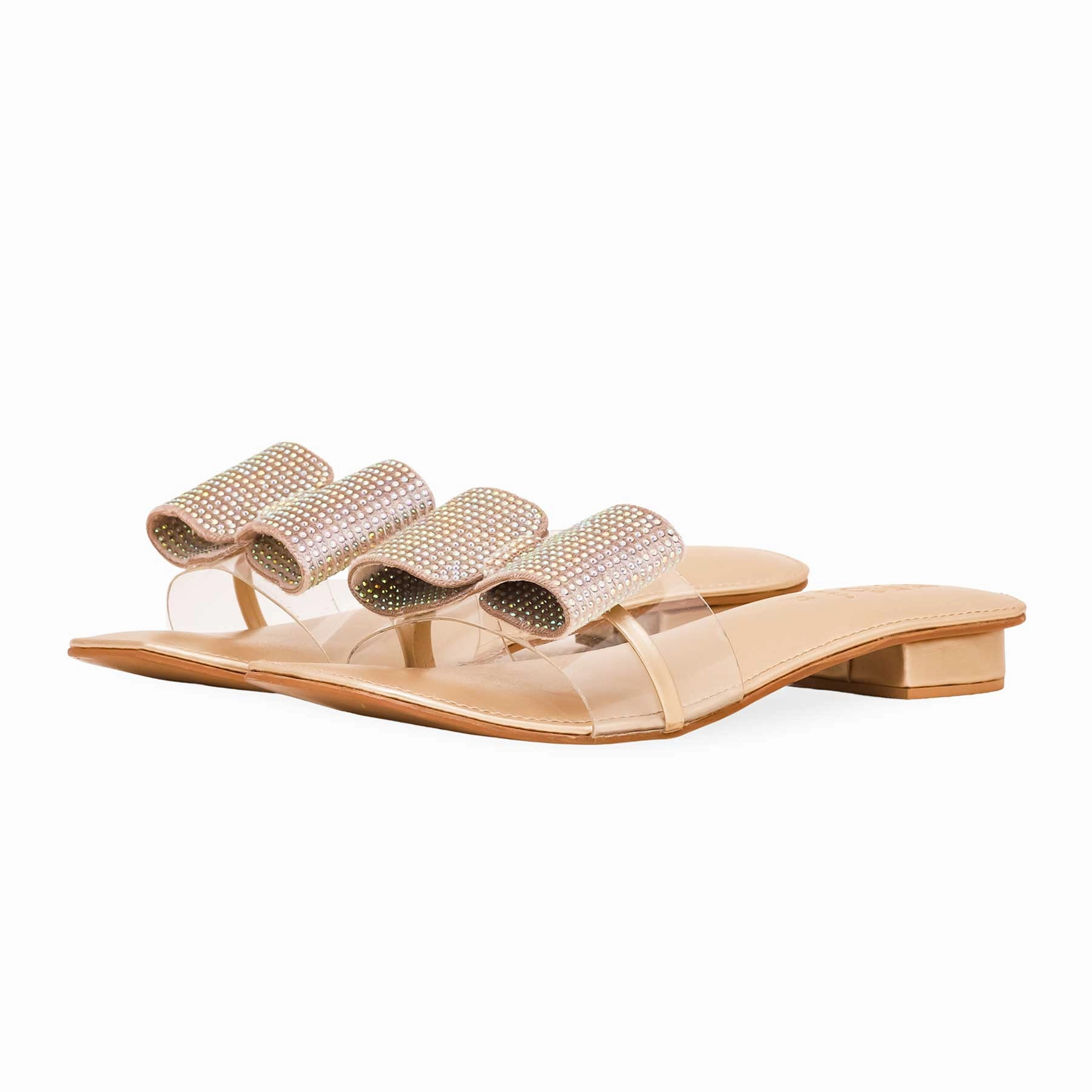 Custom Embroidered Slippers Golden Fancy Slipper FN7874