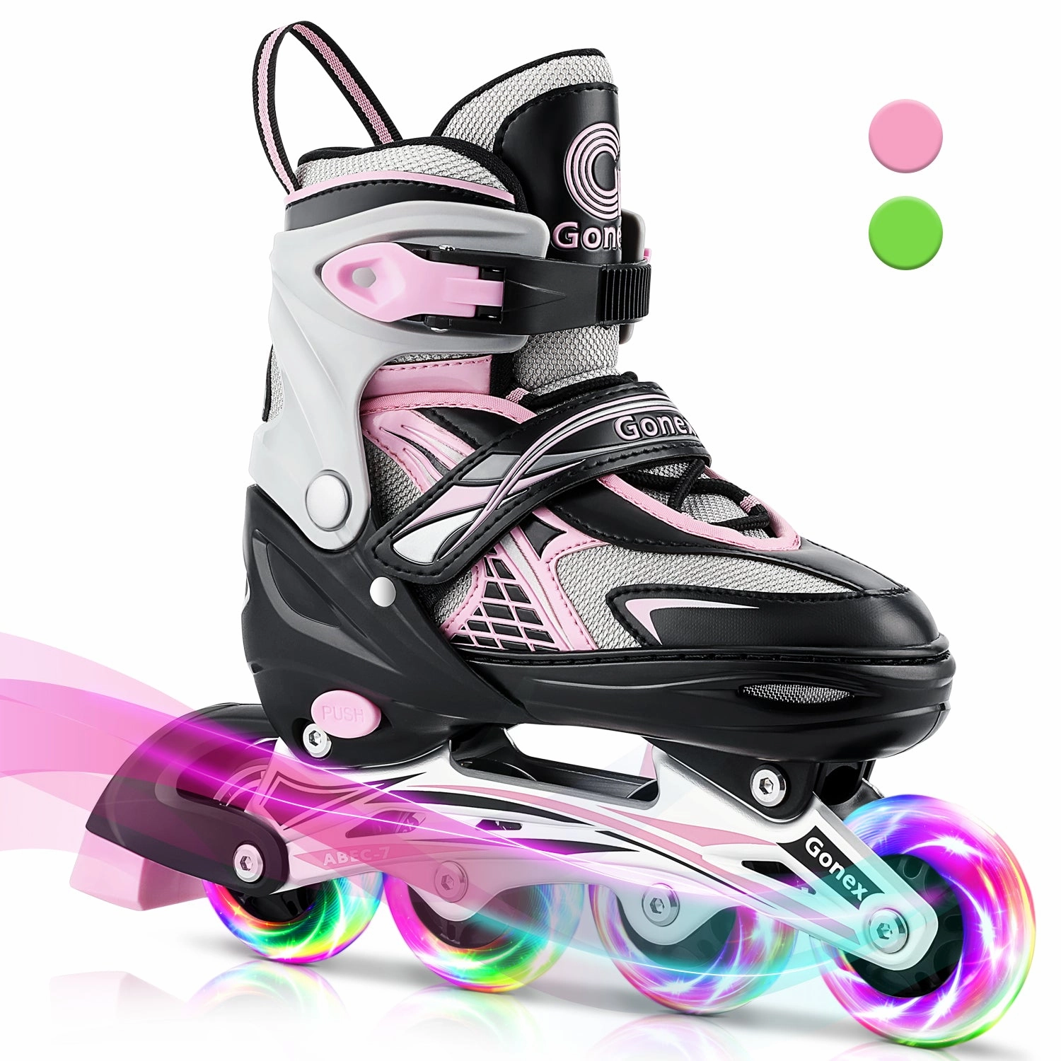 Gonex Inline Skates for Girls Boys Kids Numeric 480 Skate Shoes