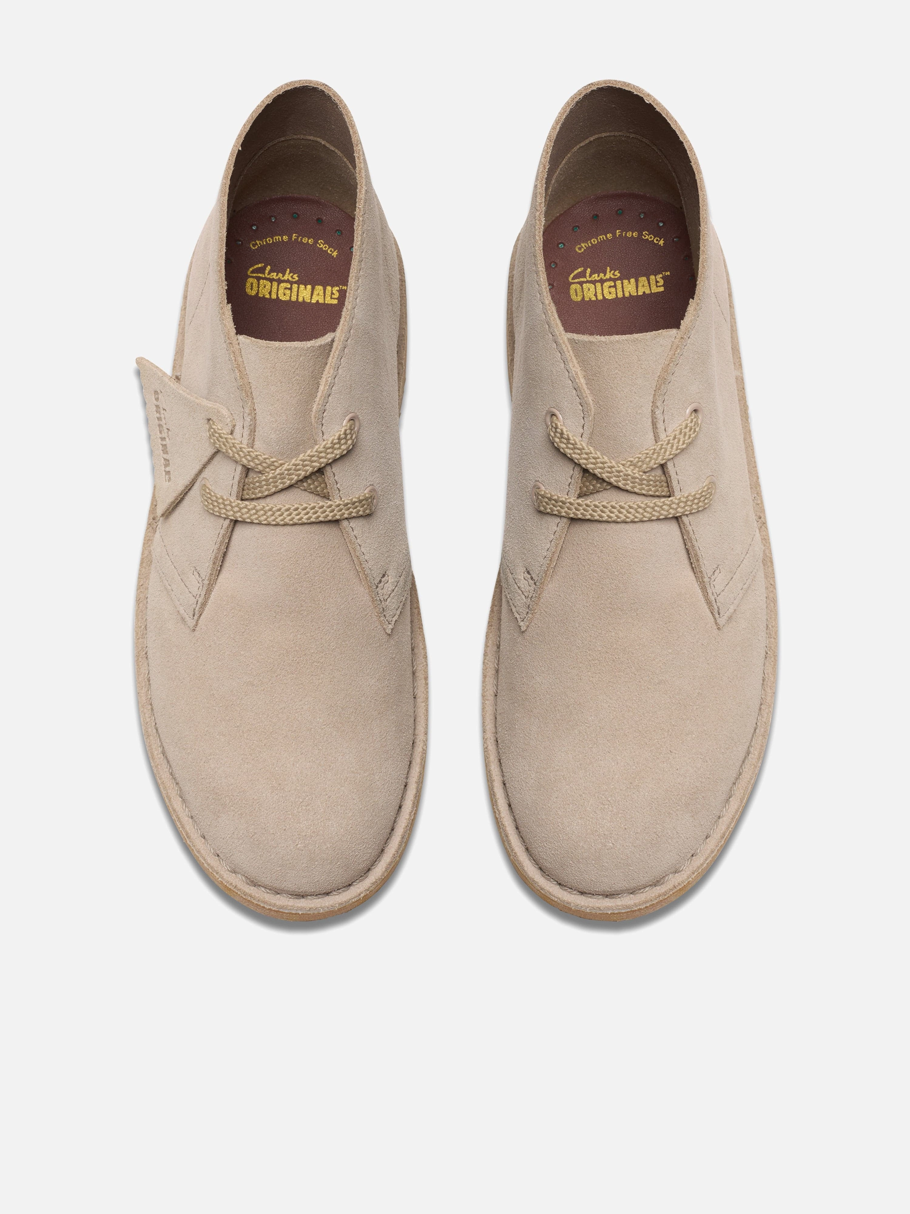 Boots For Motorbike Clarks Kids Suede Desert Boots in Beige