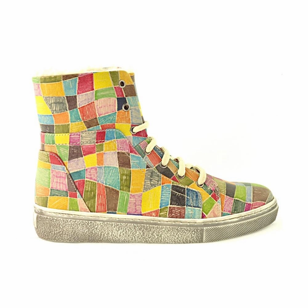 Colored Dots Short Boots JAS102 Taylor Swift Cowboy Boots