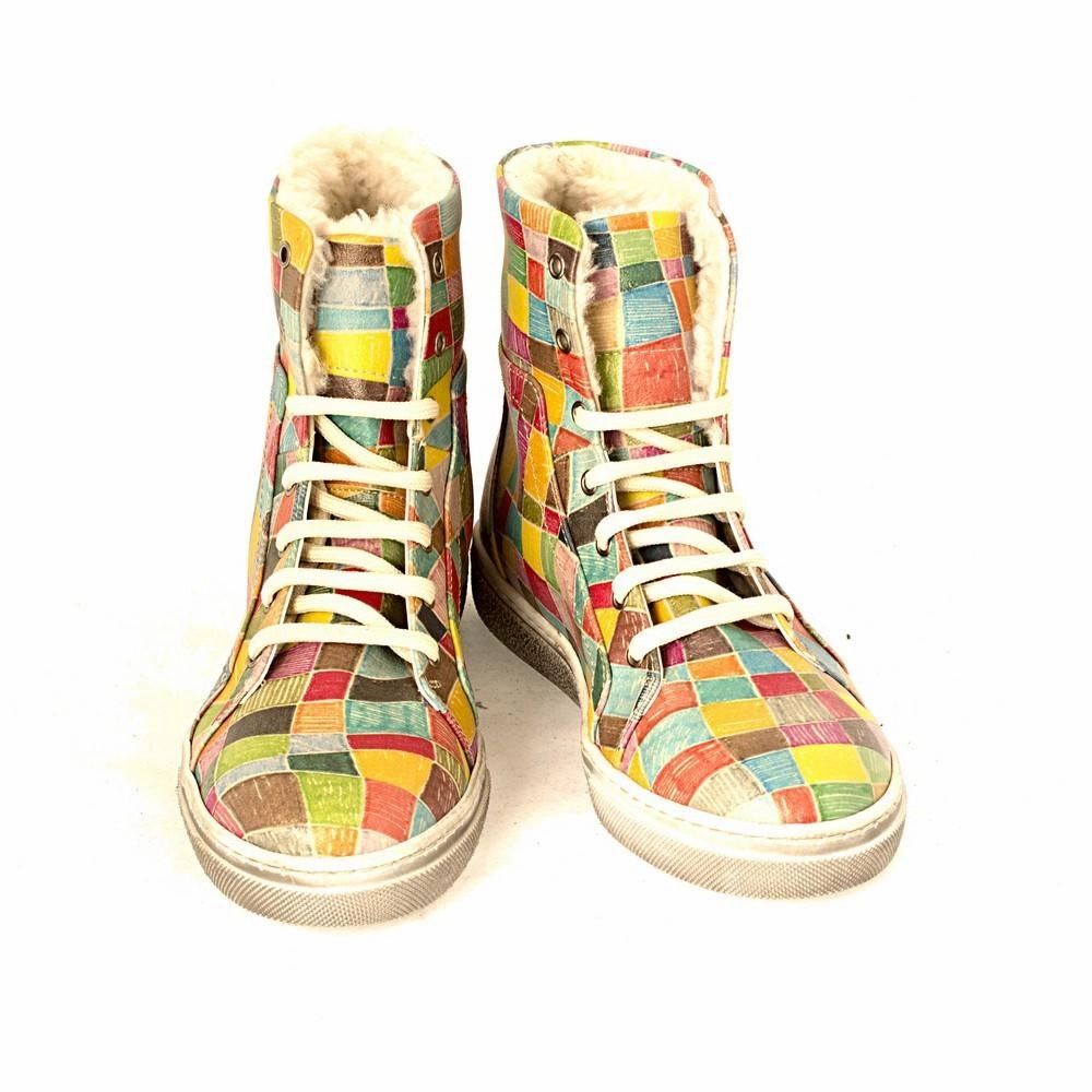 Saul Boots Colored Dots Short Boots JAS102