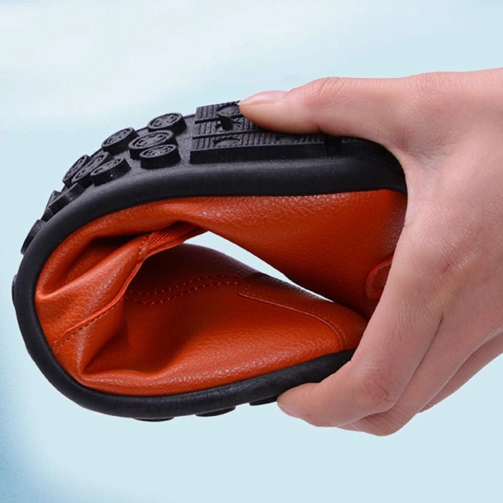 Famous Casual Shoe Brands Men's Casual Dress Sneakers Fashion Men Leather Casual Slip-On Breathable Driving Boat Shoes Dress Shoes