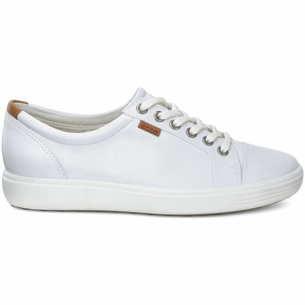 Best Walking Shoes Japan Ecco Soft 7 Sneaker White Leather (Women's)