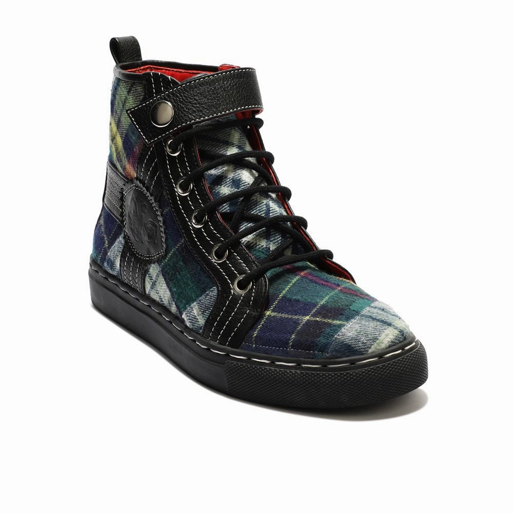 Green Tartans High_Tops for Men (discontinued) High Heel Ball Of Foot Cushions
