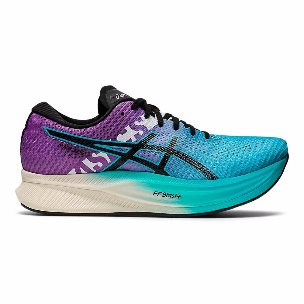 Asics Running Shoes Gel 1130 Women's Asics Magic Speed 2 Ekiden, Aquarium/Black, 6.5 B Medium