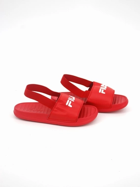 Drive With Slippers Kid's Girl Brand Logo Printed Slippers,Red