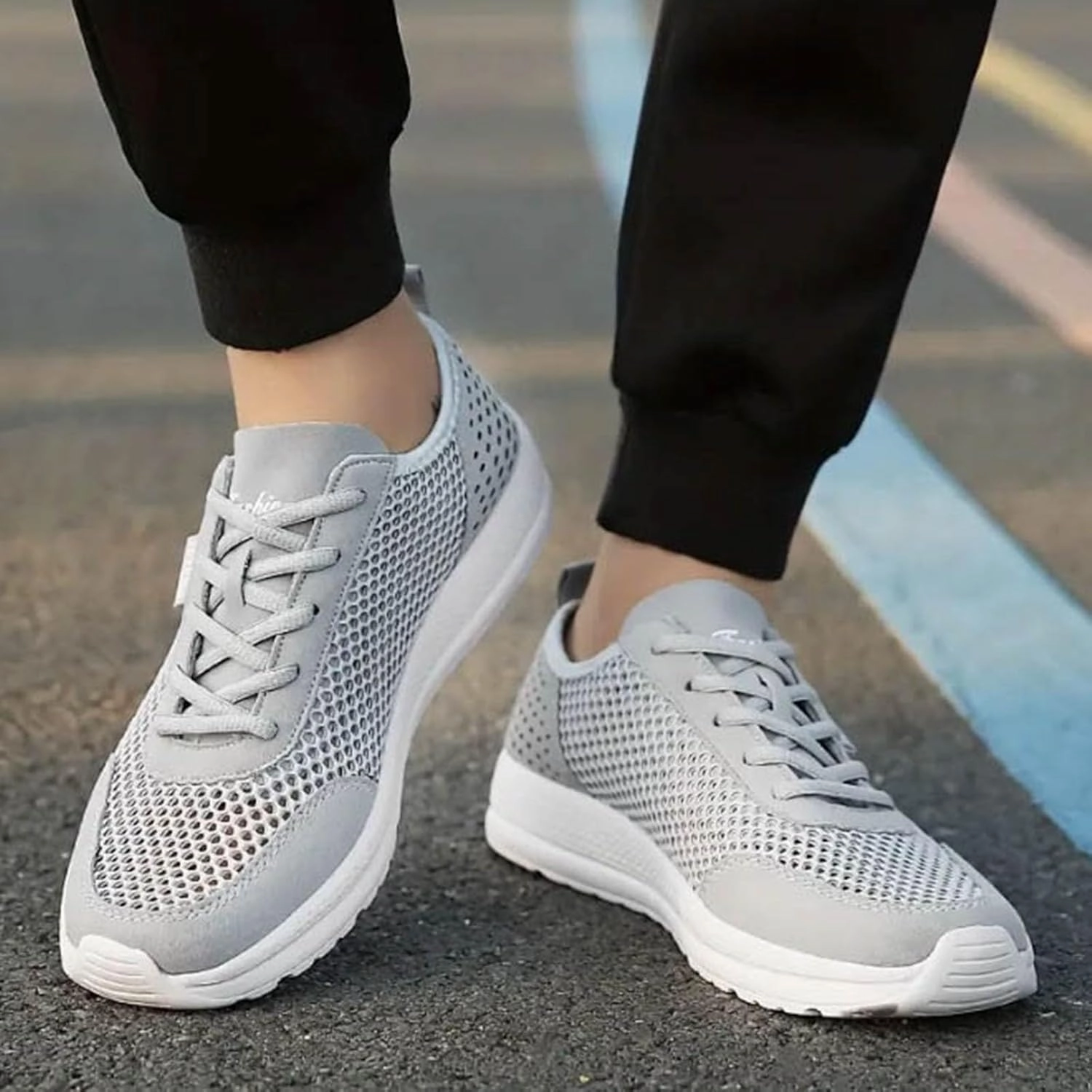 Running Shoe For Stability IWIHMIV Mens Tennis Shoes Breathable Men's Running Shoes Walking Sneaker Athletic Sport Shoes Lightweight Casual Outdoor Shoe