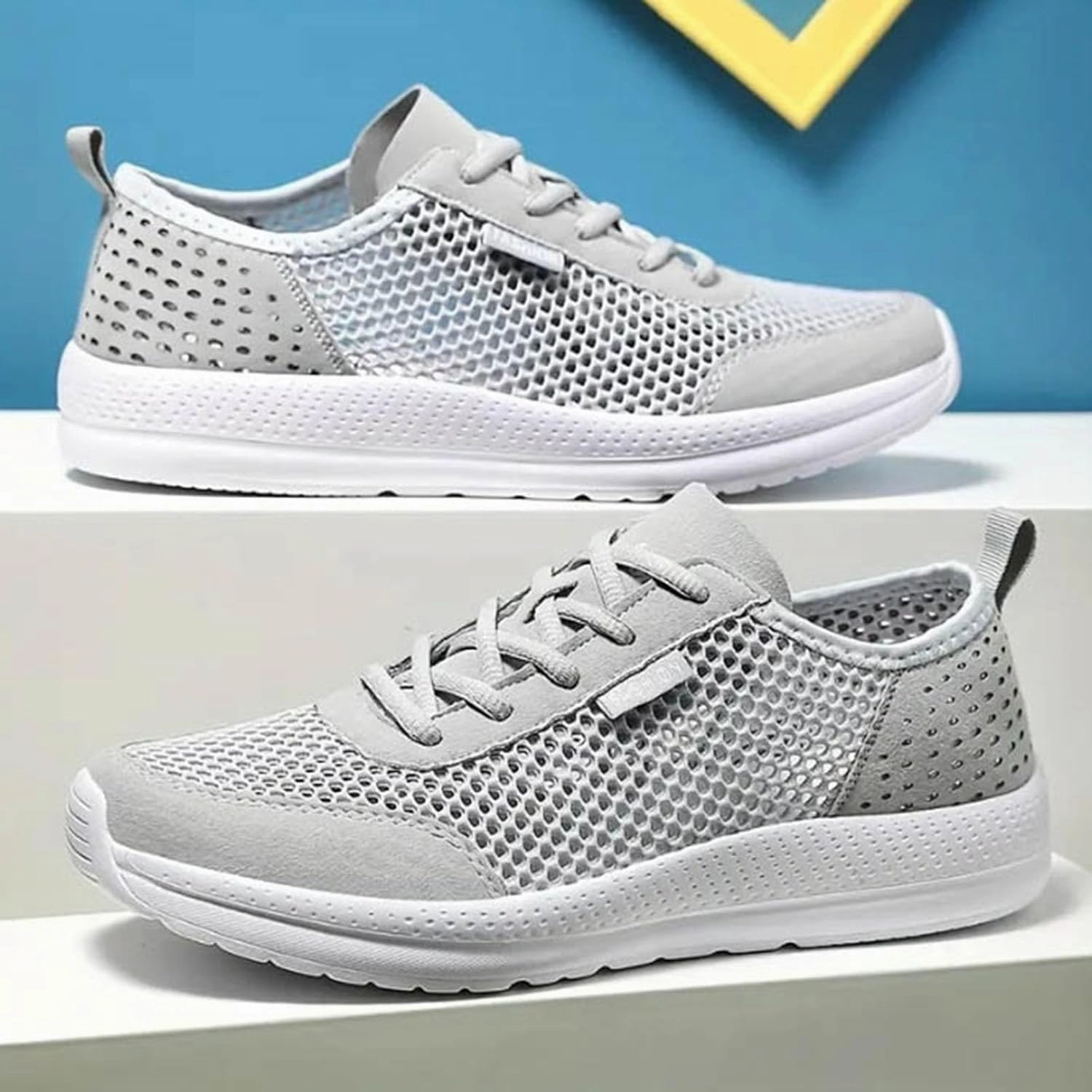 Qc Running Shoe IWIHMIV Mens Tennis Shoes Breathable Men's Running Shoes Walking Sneaker Athletic Sport Shoes Lightweight Casual Outdoor Shoe