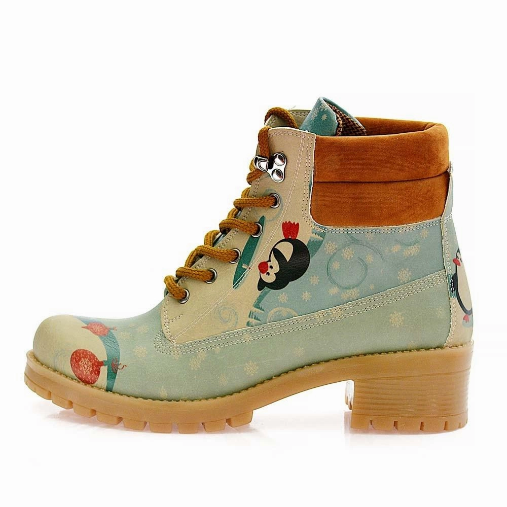 Boots Etc Georgia Happy Penguins Short Boots KAT102