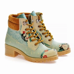 Happy Penguins Short Boots KAT102 Designer Thigh High Boots
