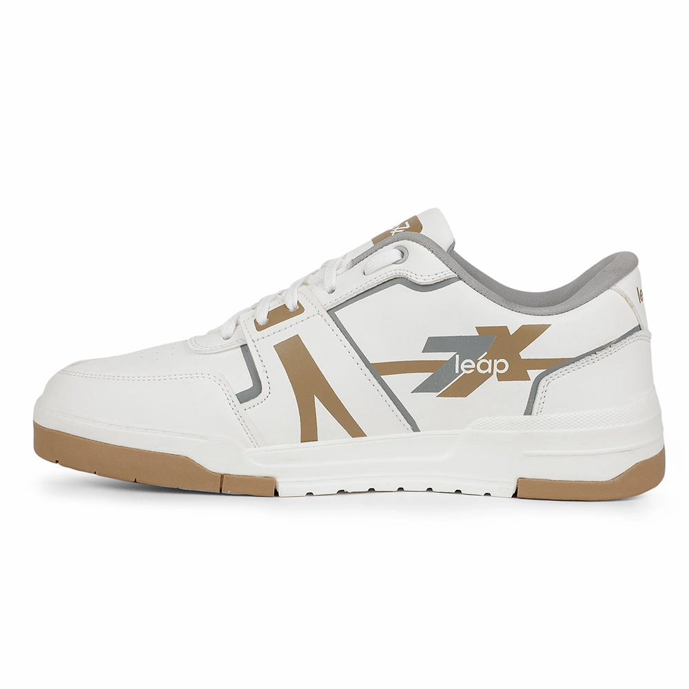 Leap7x Casual Golden Sneakers For Mens BORDEN By Liberty Tennis Shoes For Casual Wear