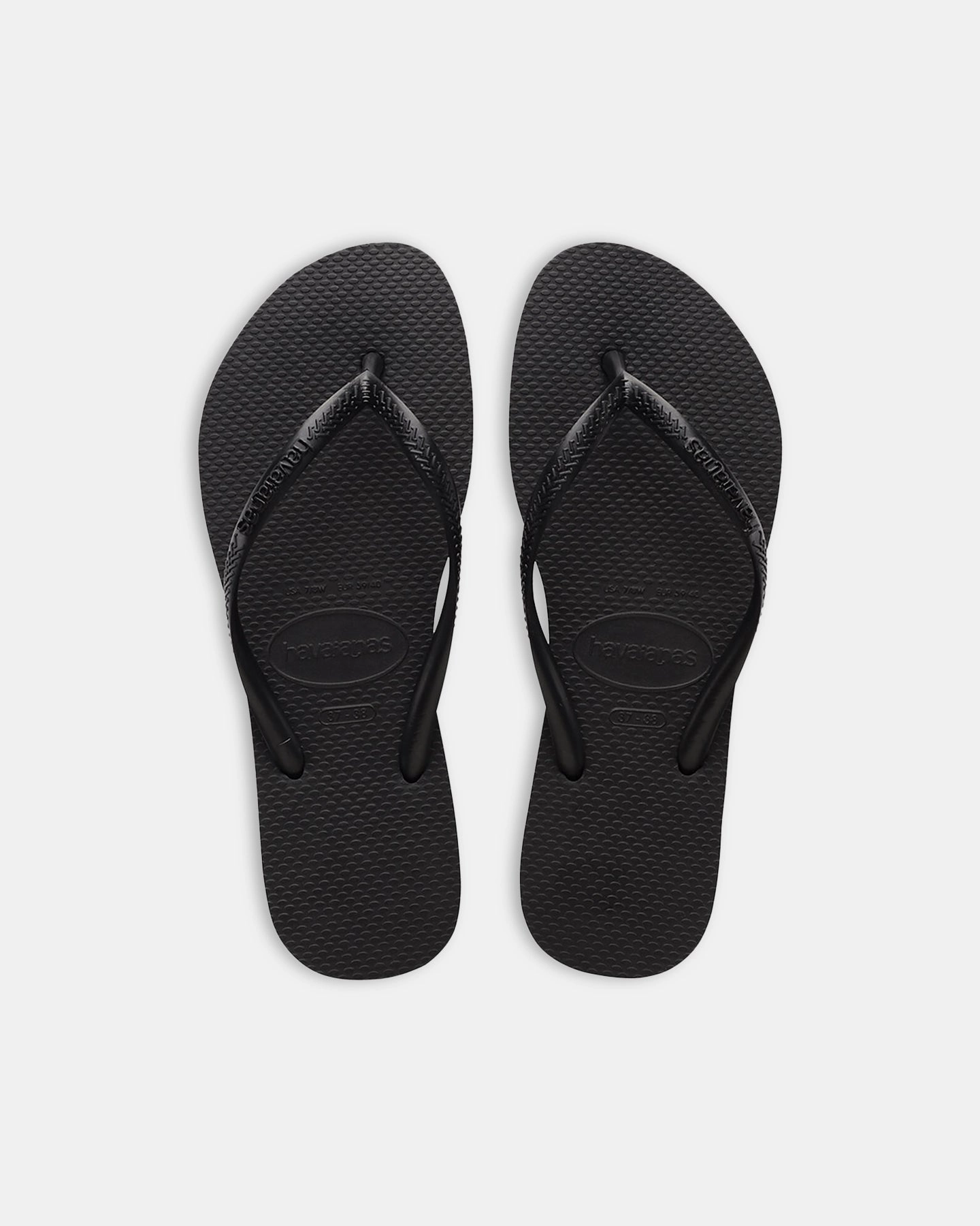 Slip On Popcush Havaianas Women's Slim Basic Thongs Black