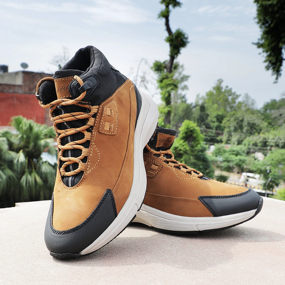 Healers Casual Camel Lacing Shoes For Men A576-01 By Liberty Smart Casual With Sport Shoes