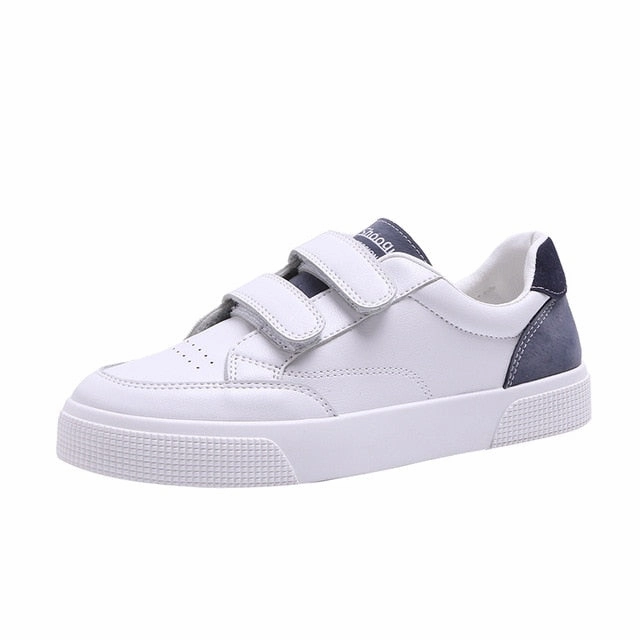 HEE GRAND 2019 Women Solid PU Leather Women Spring Casual Shoes Motion Control Or Stability Shoes For Flat Feet