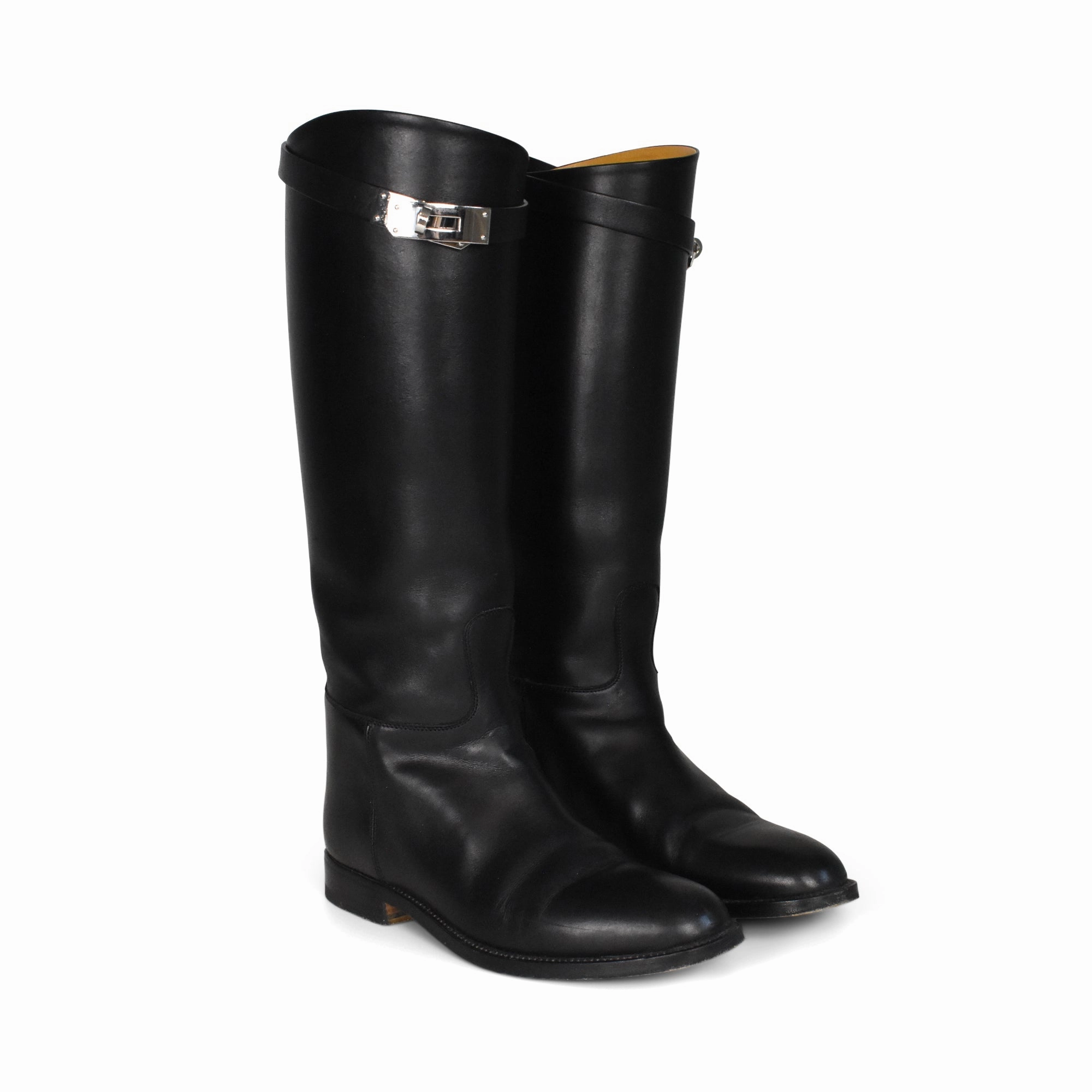 Thigh High Leather Boots Hermes 'Jumping' Riding Boots - Women's 35.5