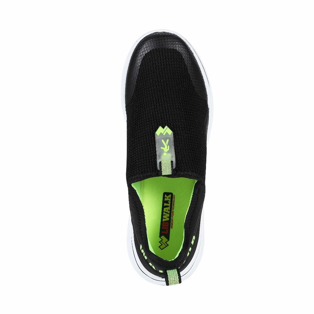 White And Orange Basketball Shoes Warrior Green Non-Lacing Casual Shoes For Men Easy Walk By Liberty