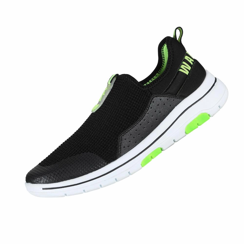High Arch Basketball Shoes Warrior Green Non-Lacing Casual Shoes For Men Easy Walk By Liberty
