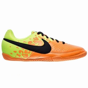 Toe Poke Soccer Cleats Nike JR Elastico II Indoor Soccer Shoes - Bright Citrus/Black/Volt