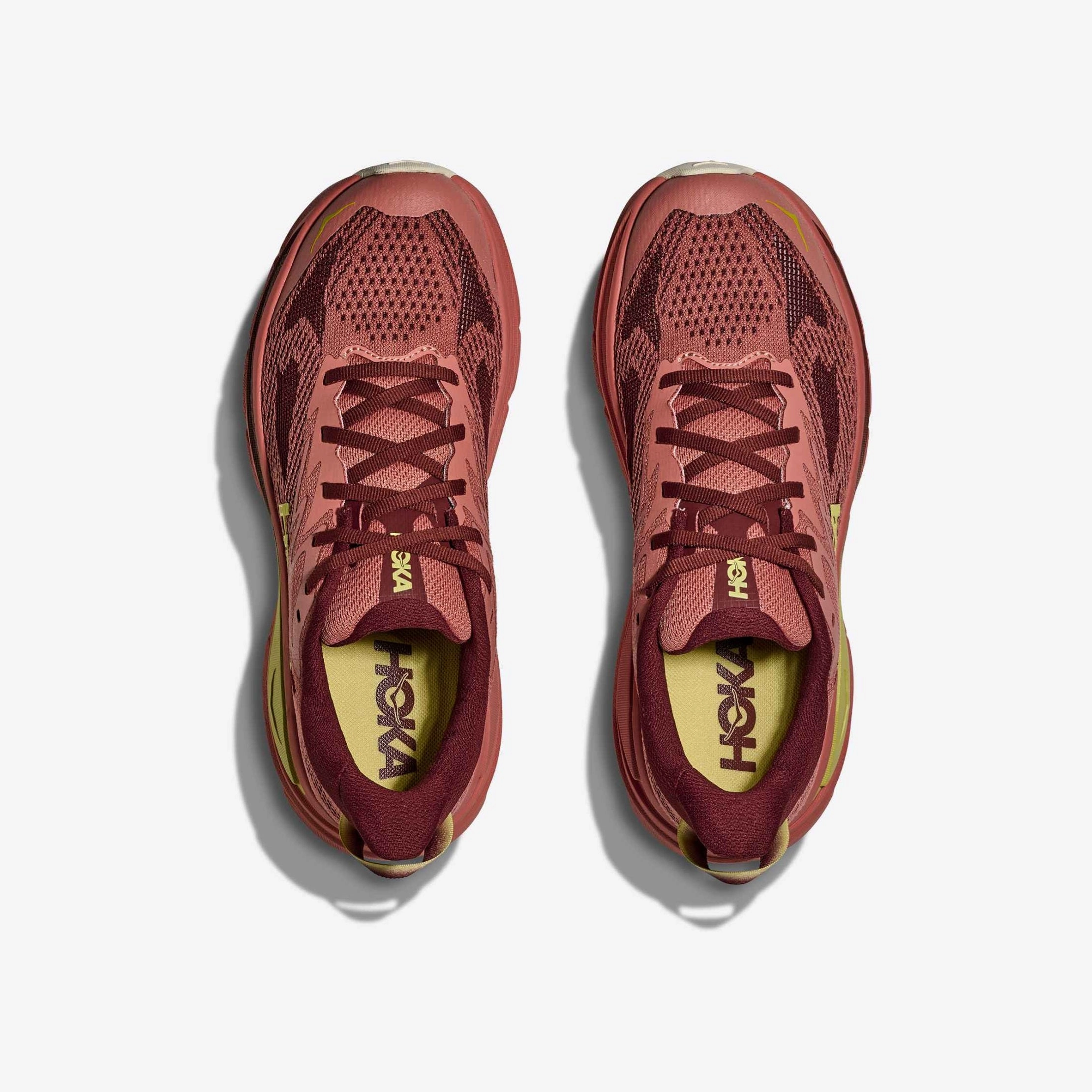 Hoka Challenger 8 Wide | Blush / Dark Cedar | Womens Suede Shoes