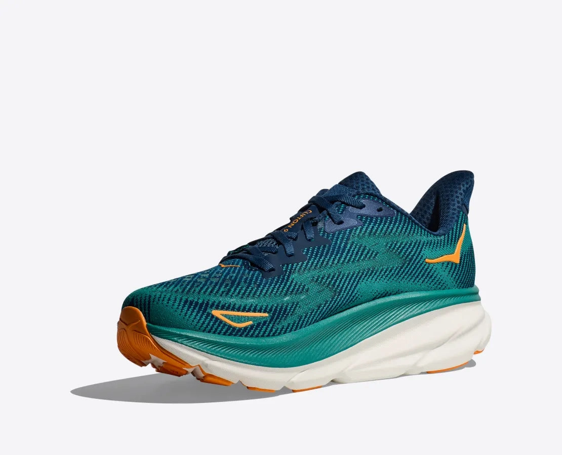 Store That Sells Shoes Near Me Hoka Mens Clifton 9 - Midnight/Oceanic (1127895-MCN)