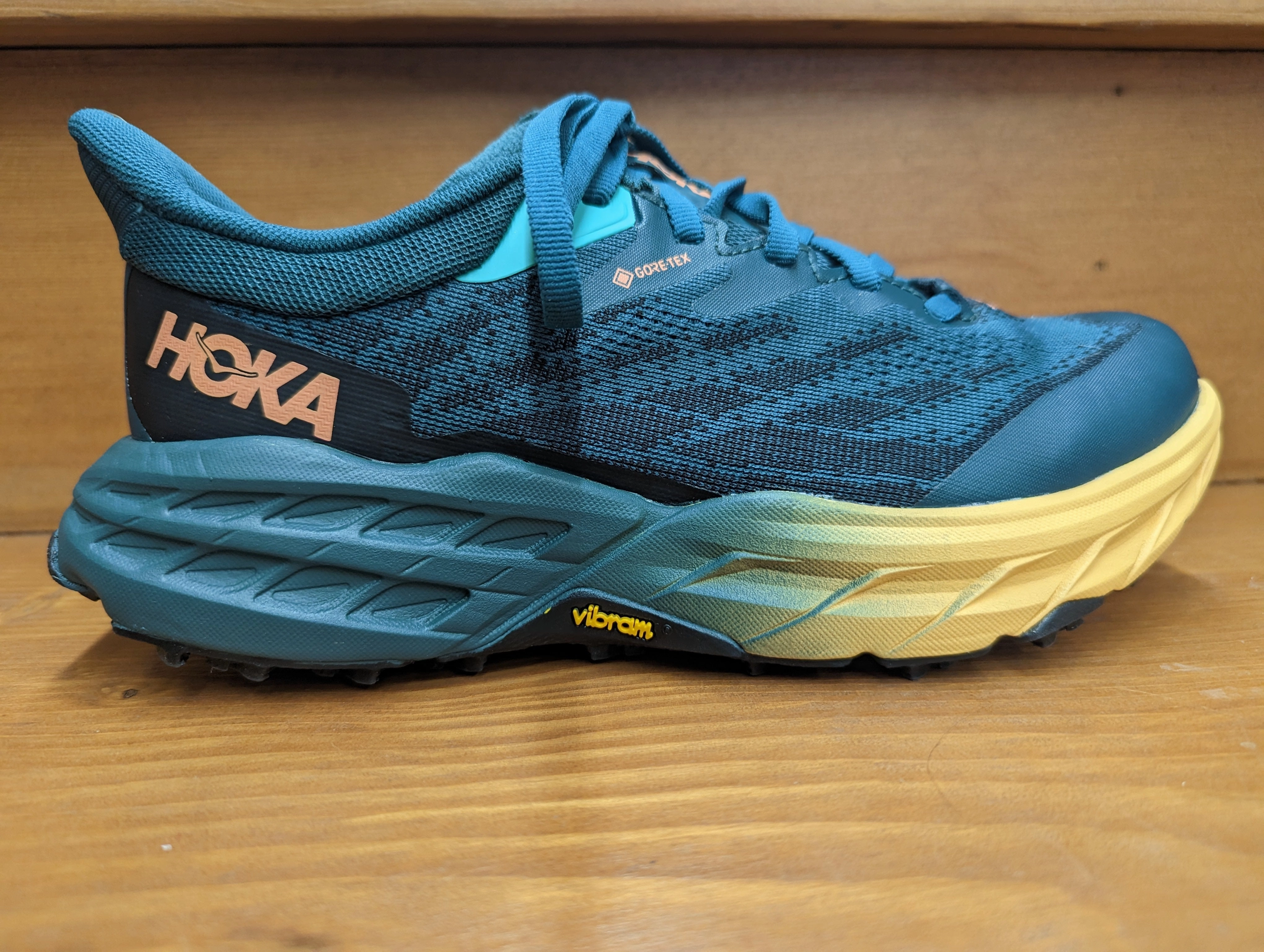 Hoka Speedgoat 5 GTX Deep Teal/Black 1127913 DTBC Shoes For Working On Concrete