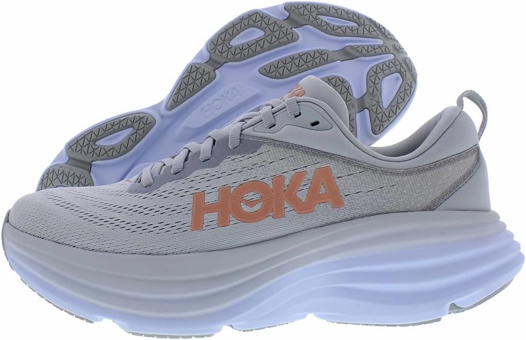 HOKA ONE ONE Bondi 8 Womens Shoes Size 8.5, Color: Harbor Mist/Lunar Rock Shoes In My Area